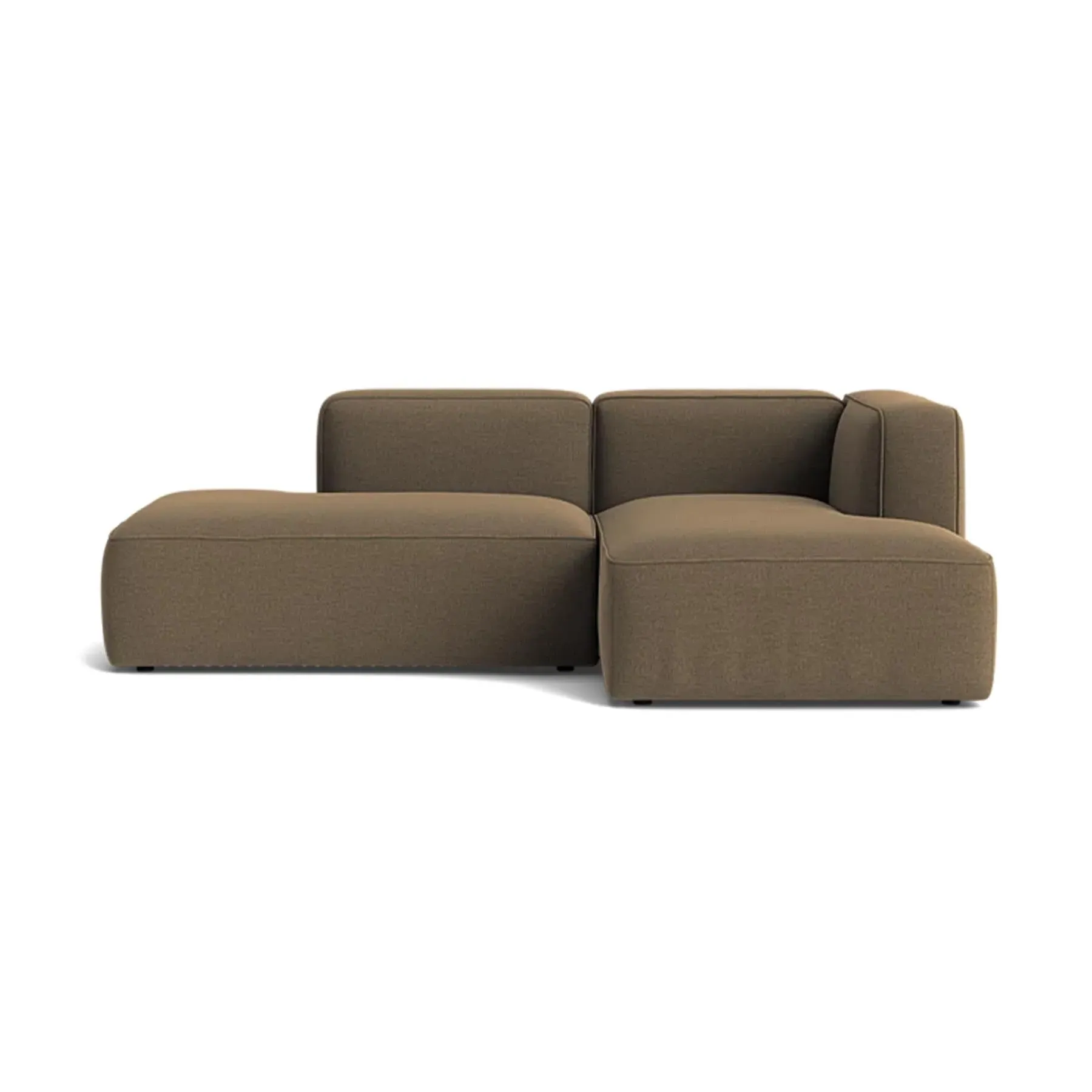 2-Seater Modular Sofa with Open End - Re-wool