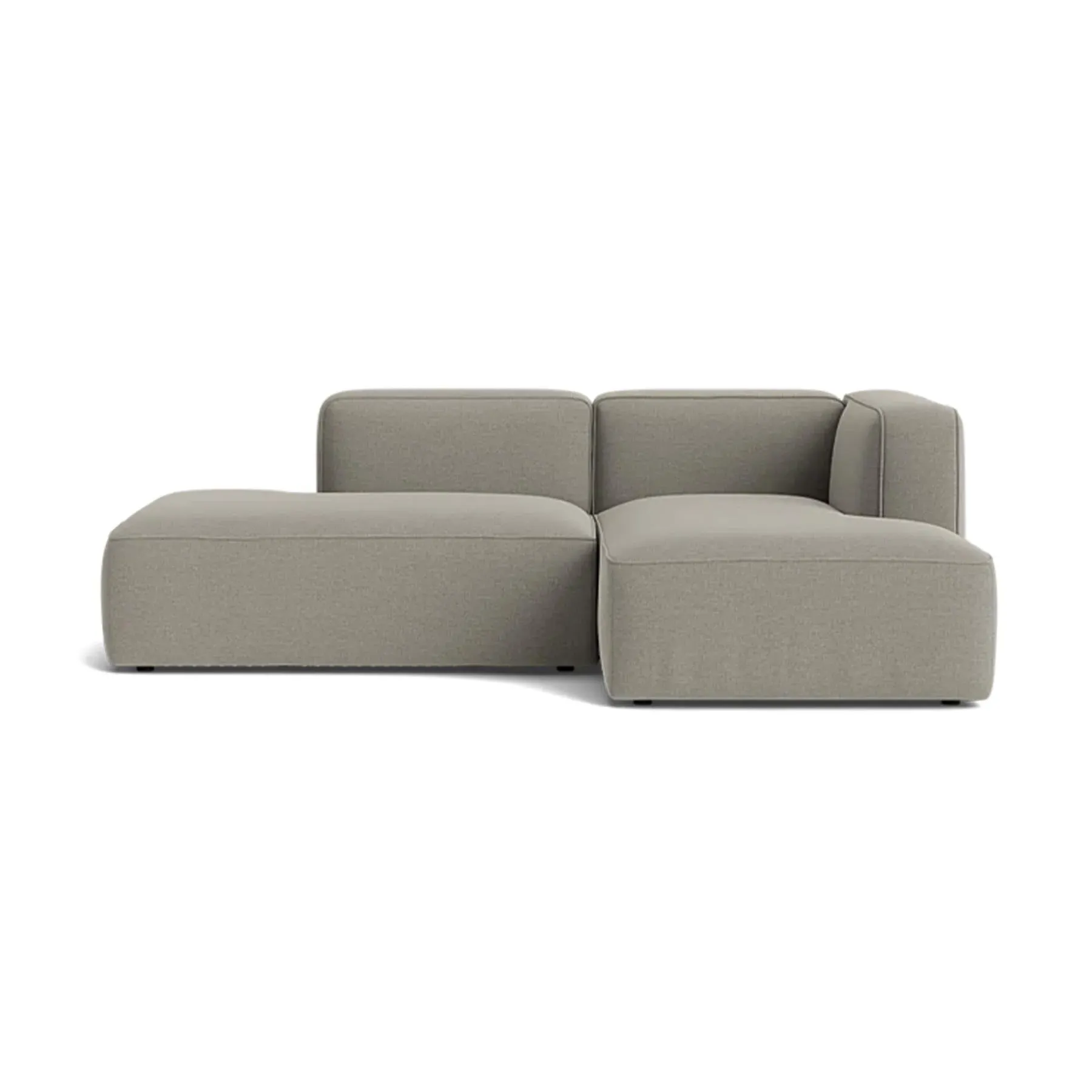 2-Seater Modular Sofa with Open End - Re-wool image