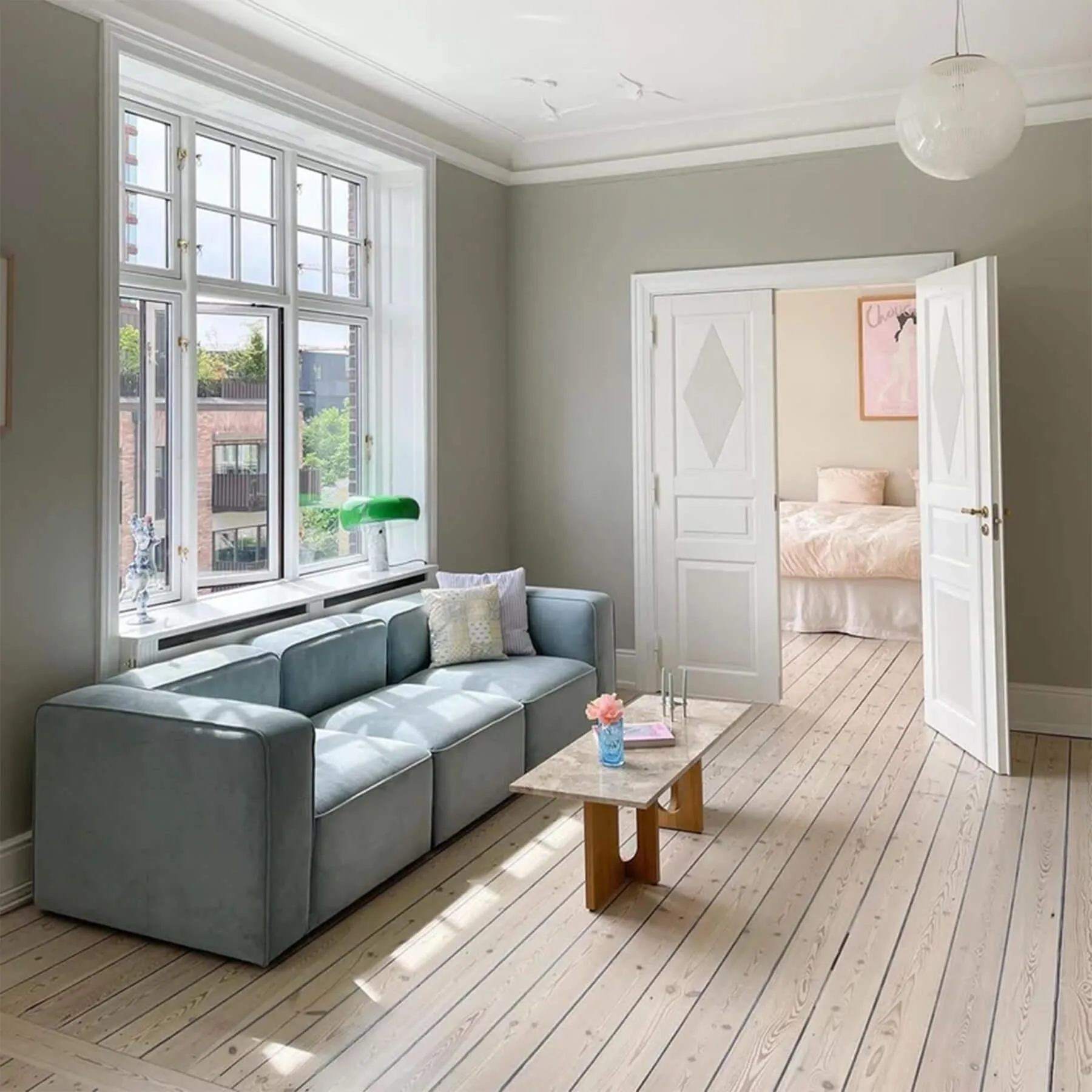 2-Seater Modular Sofa with Springs - Re-wool