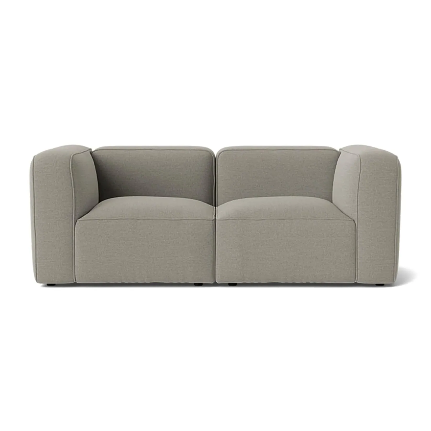 2-Seater Modular Sofa with Springs - Re-wool image
