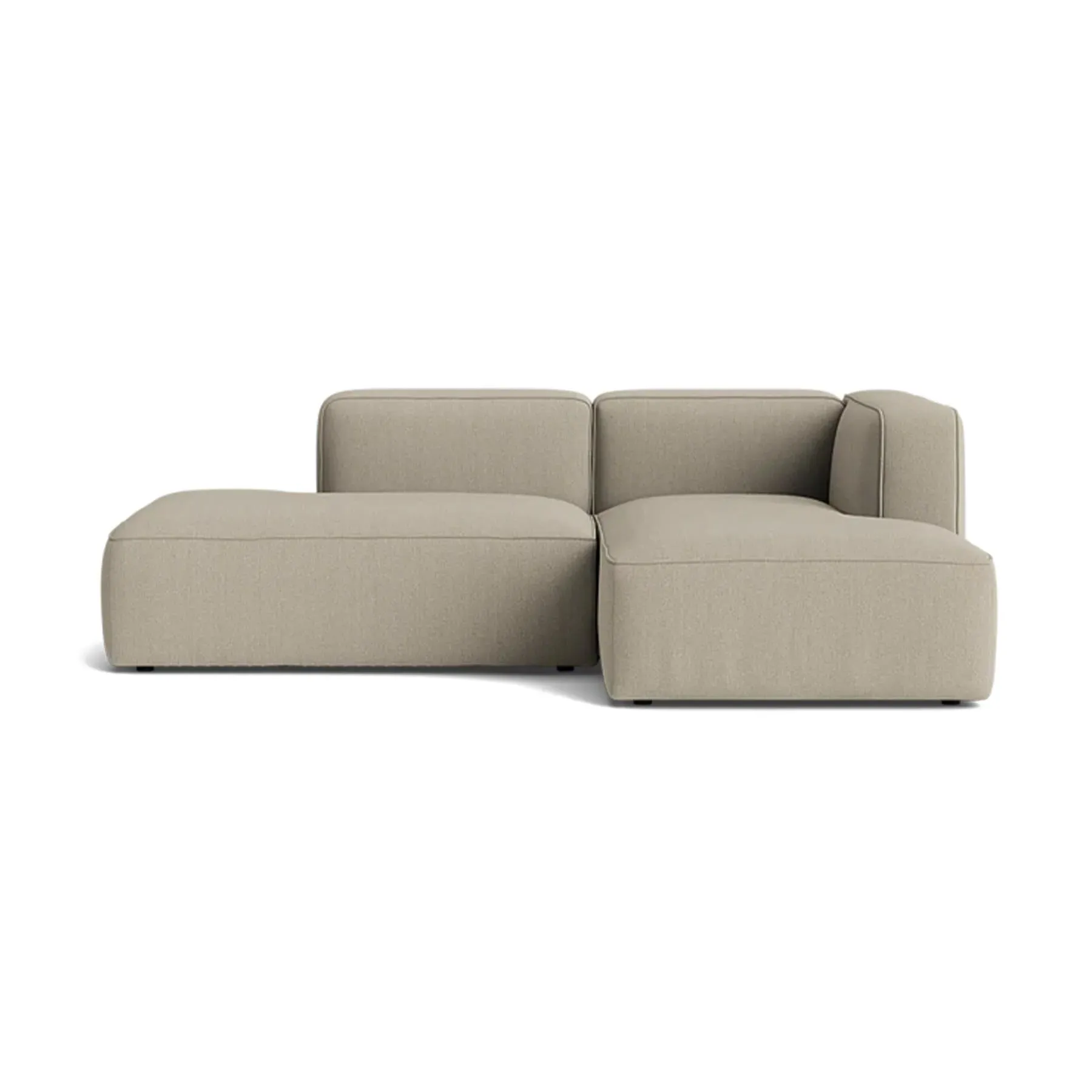 2-Seater Open End Sofa with Left Chaise - Fabric