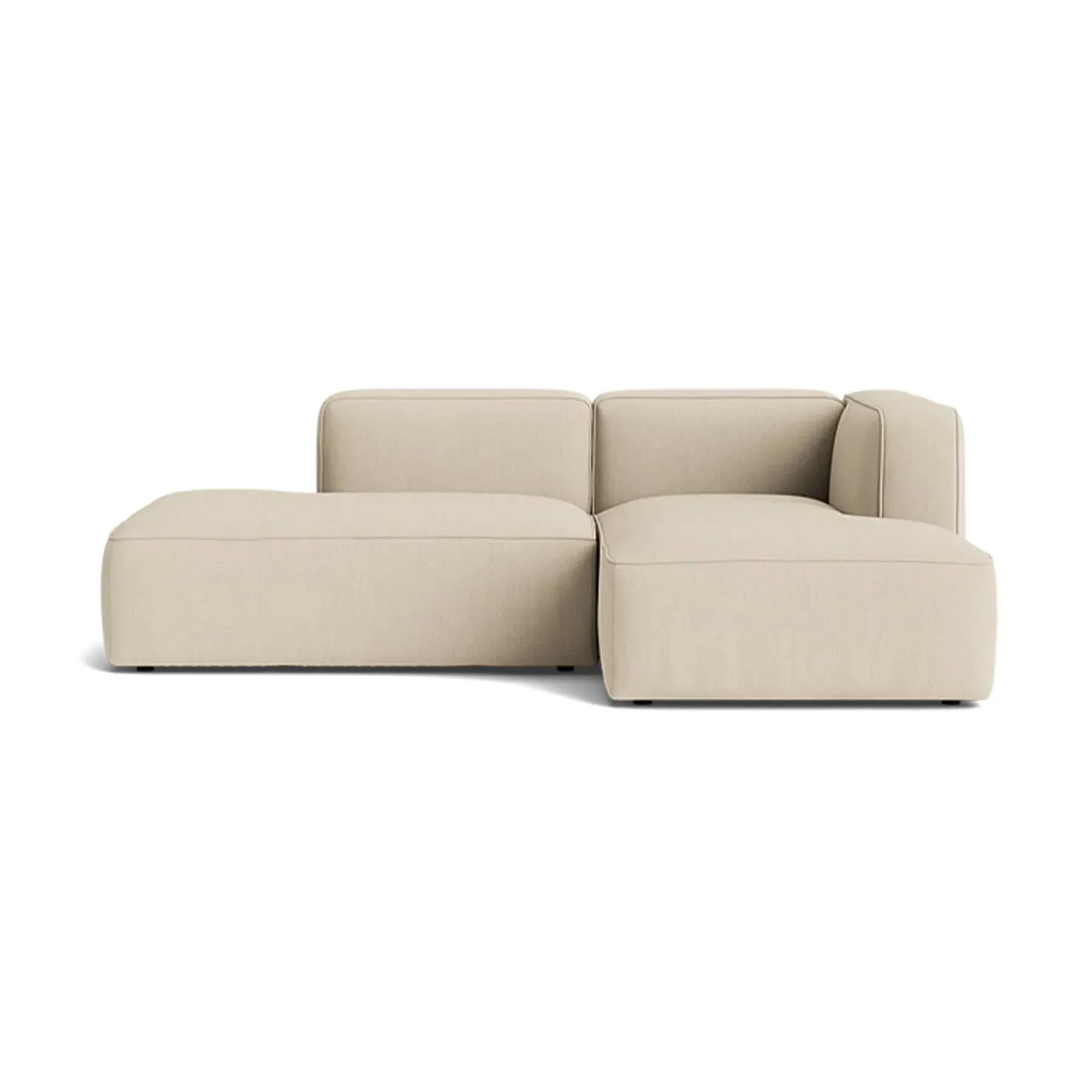 2-Seater Open End Sofa with Left Chaise - Fabric