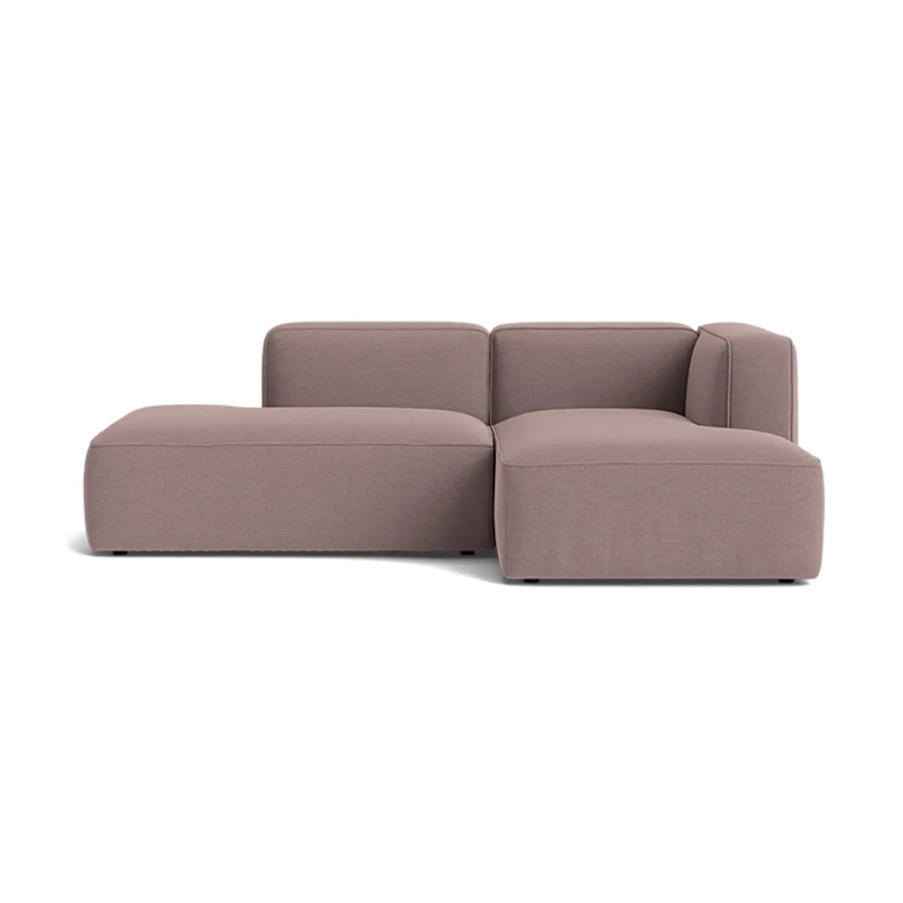 2-Seater Open End Sofa with Right Chaise - Fabric