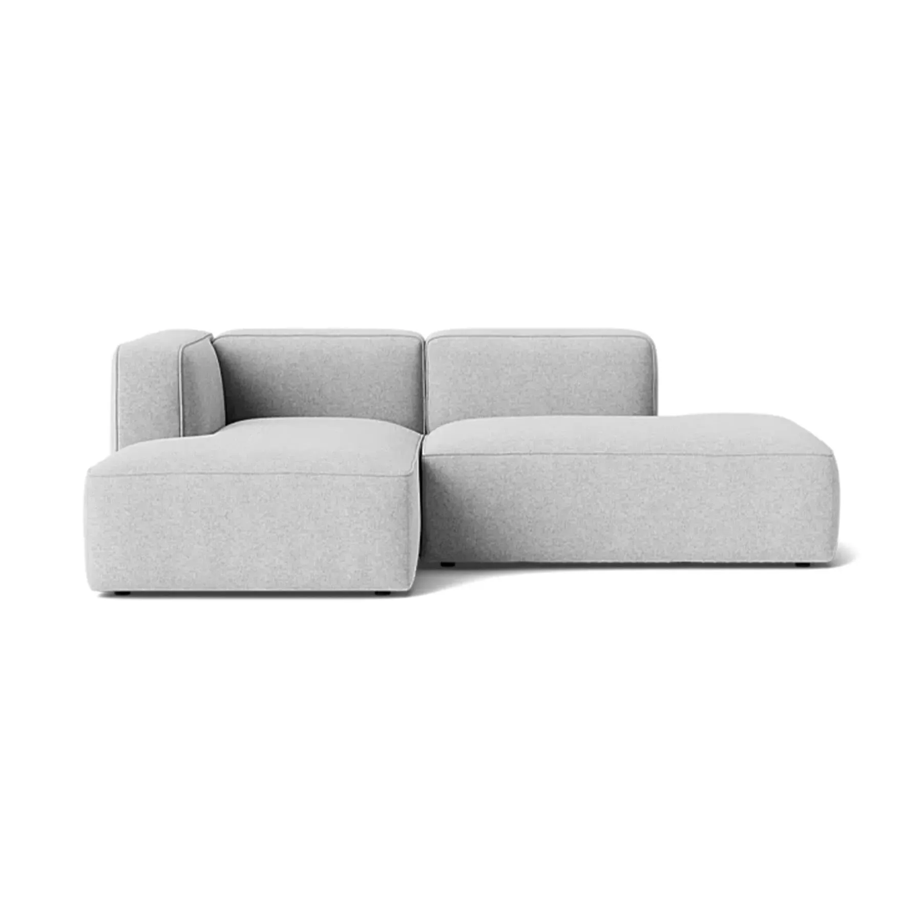 2-Seater Open End Sofa with Right Chaise - Fabric