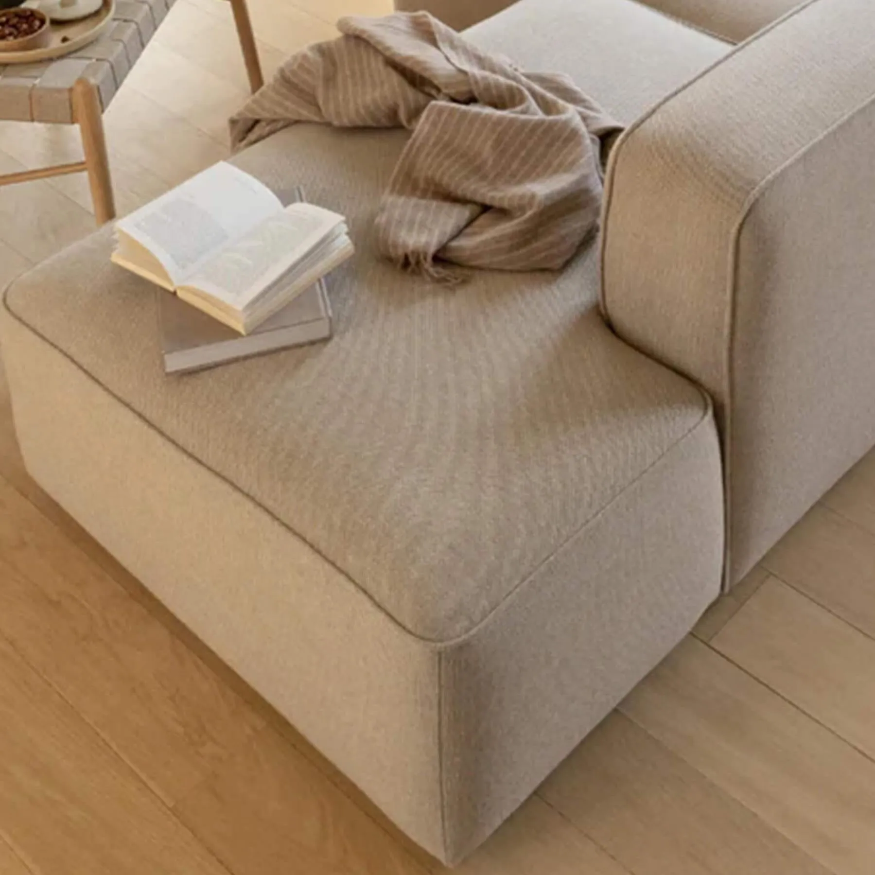 3-Module Open Sofa with Customisation - Re-wool