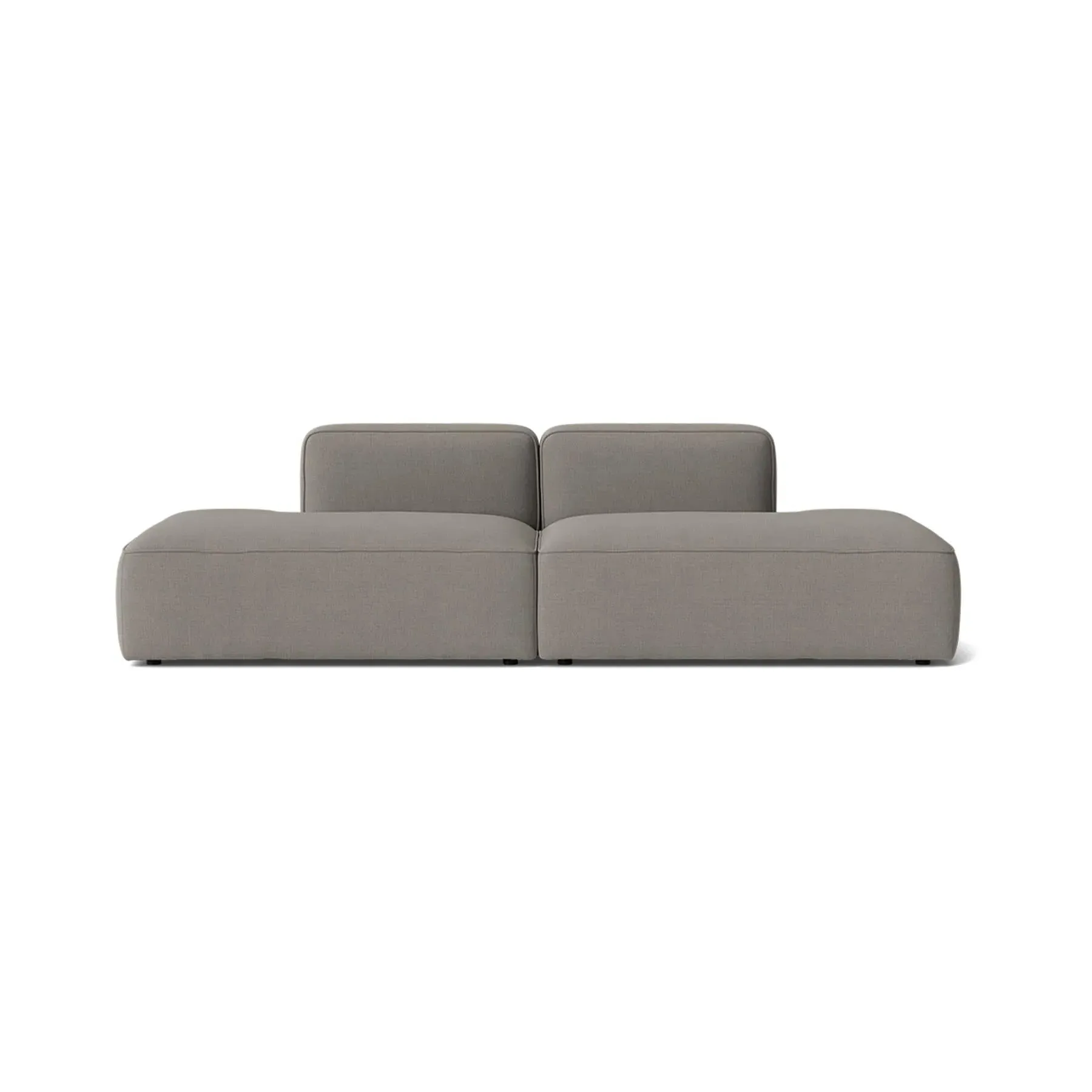 3-Seater Modular Sofa with Open Ends - Fabric
