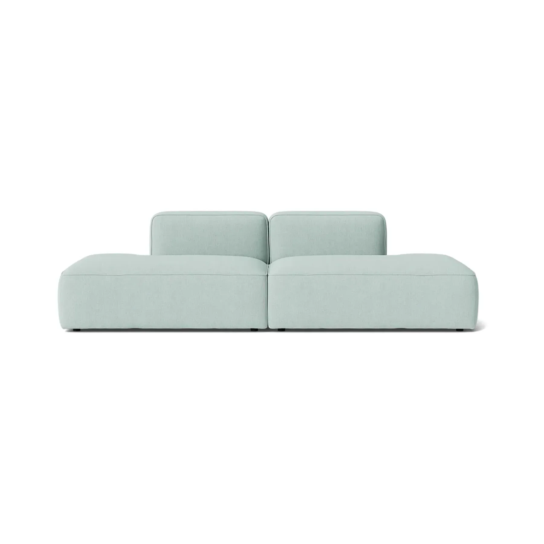 3-Seater Modular Sofa with Open Ends - Fabric
