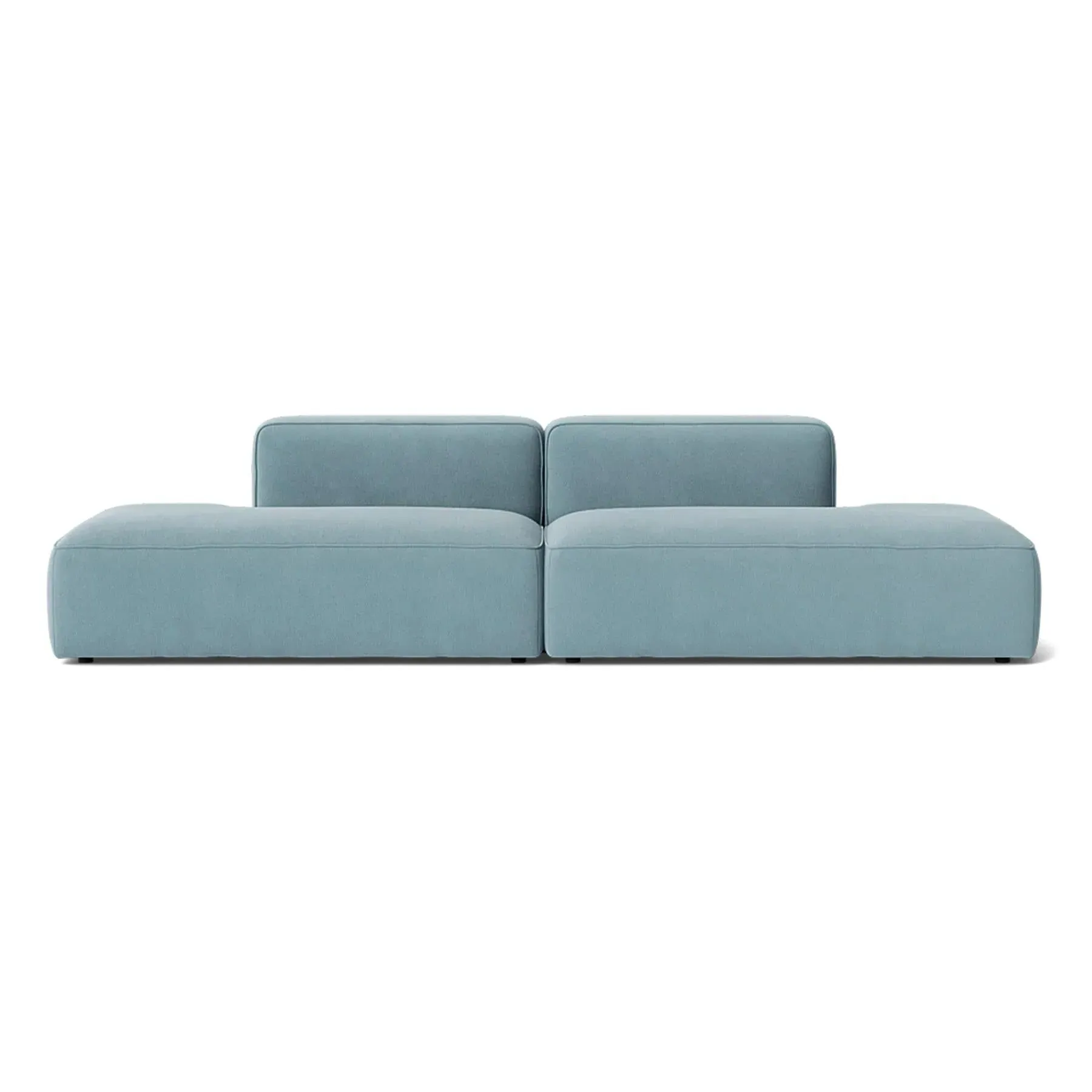 3-Seater Modular Sofa with Open Ends - Fabric