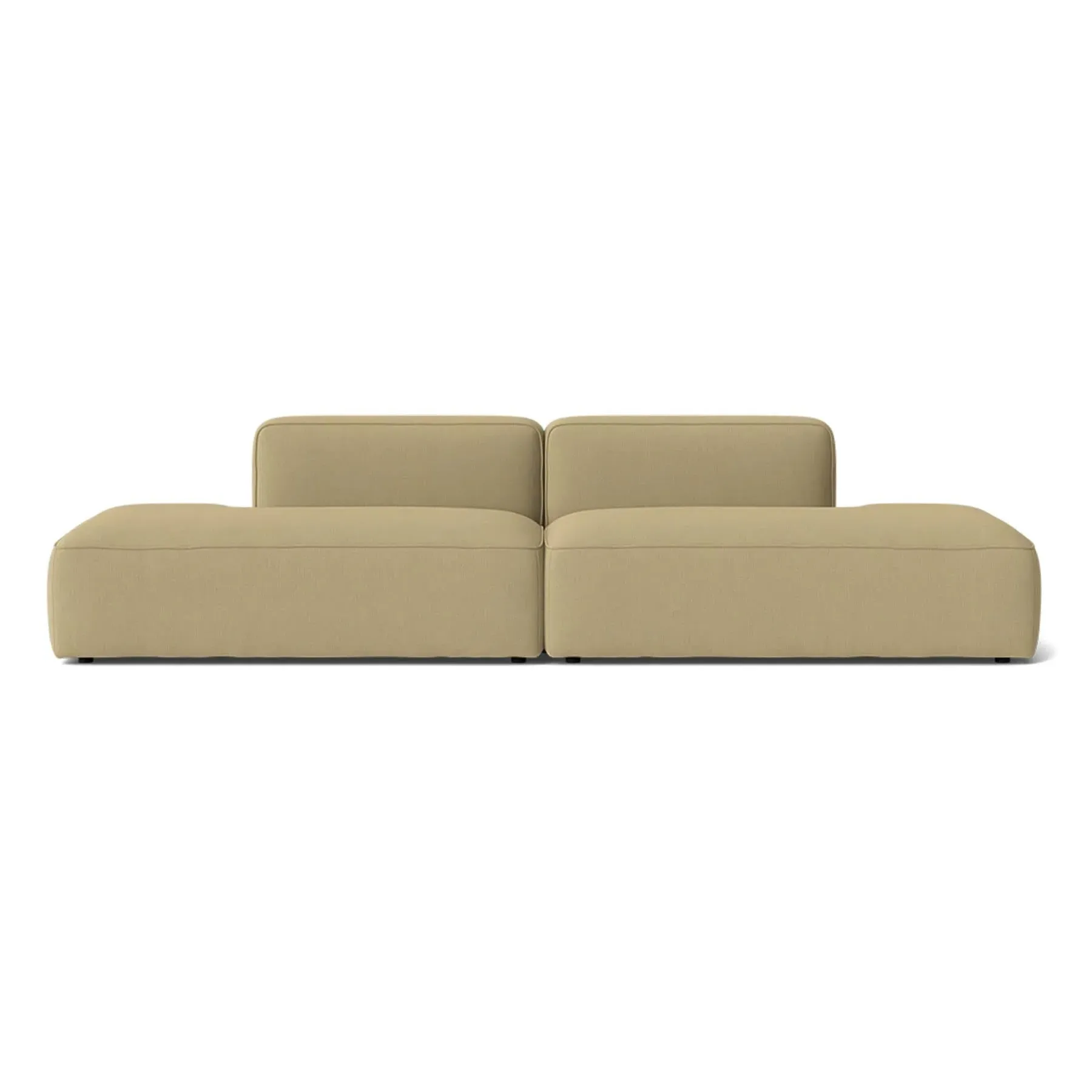 3-Seater Modular Sofa with Open Ends - Fabric