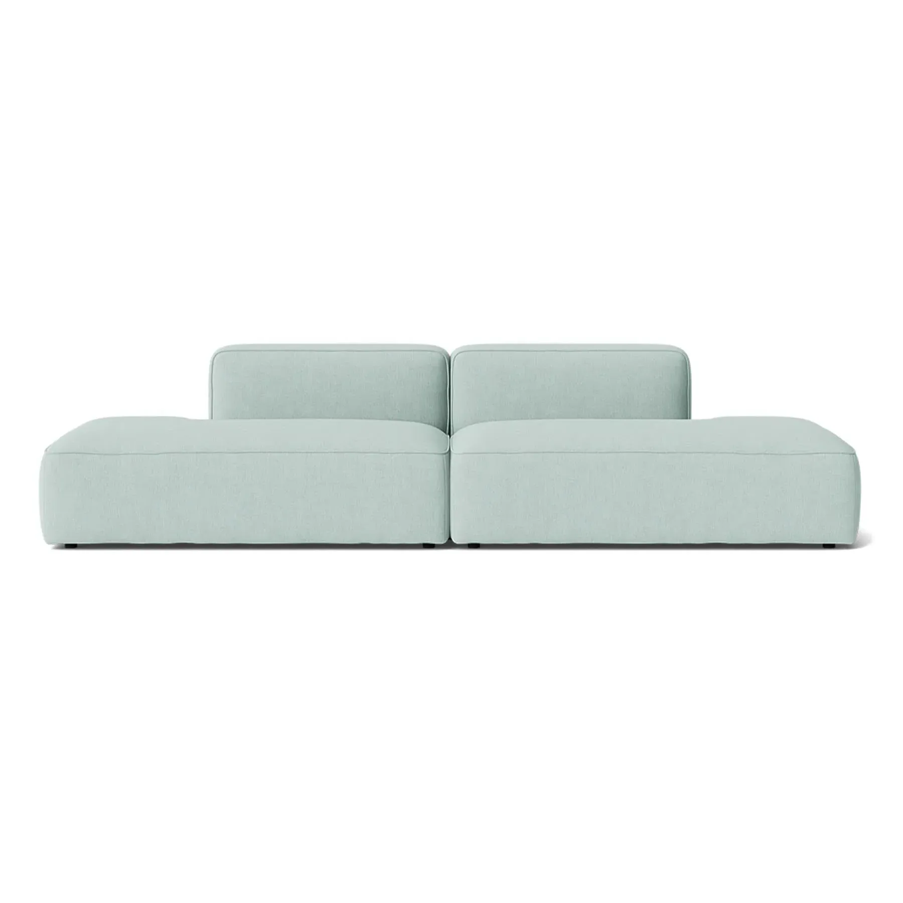 3-Seater Modular Sofa with Open Ends - Fabric