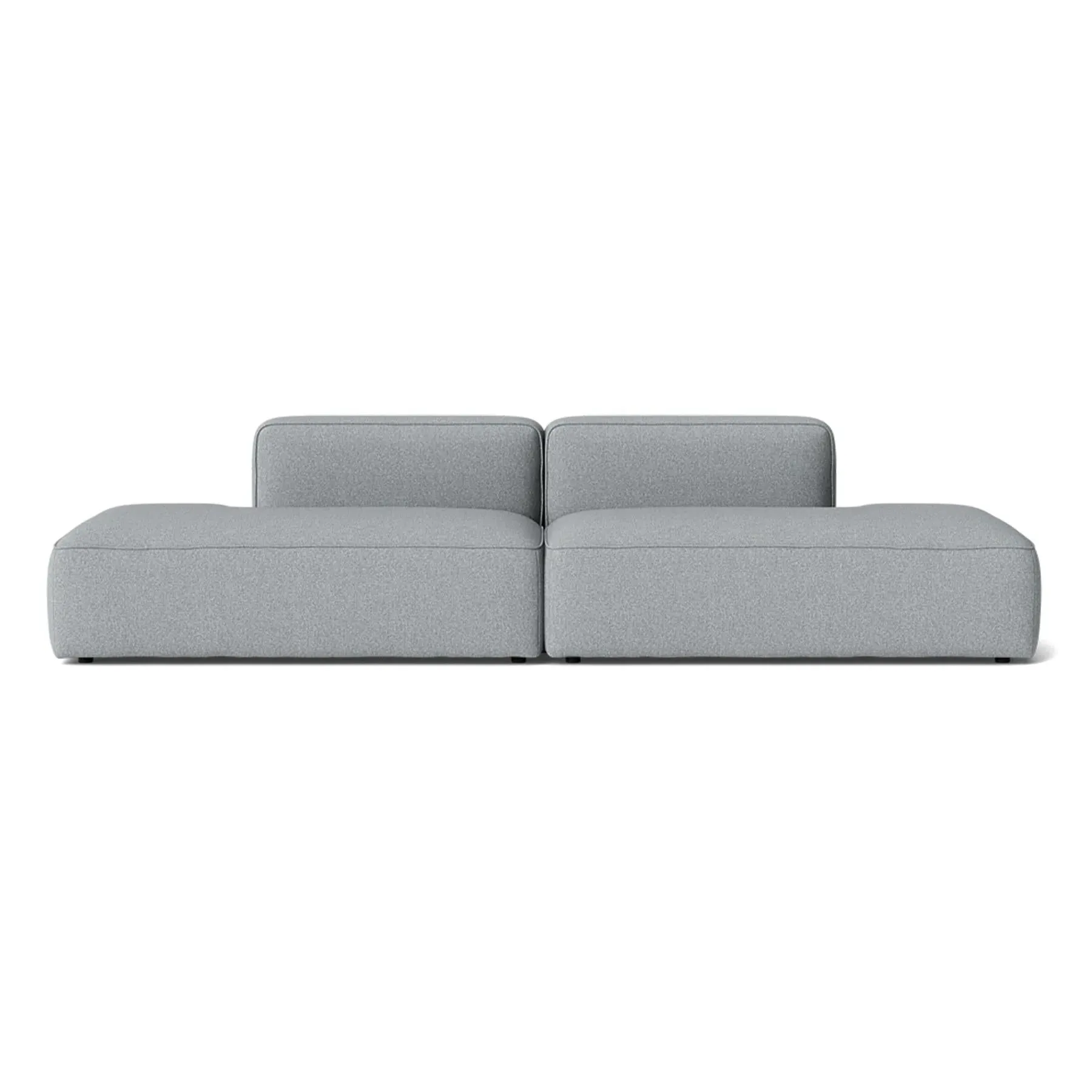 3-Seater Modular Sofa with Open Ends - Fabric