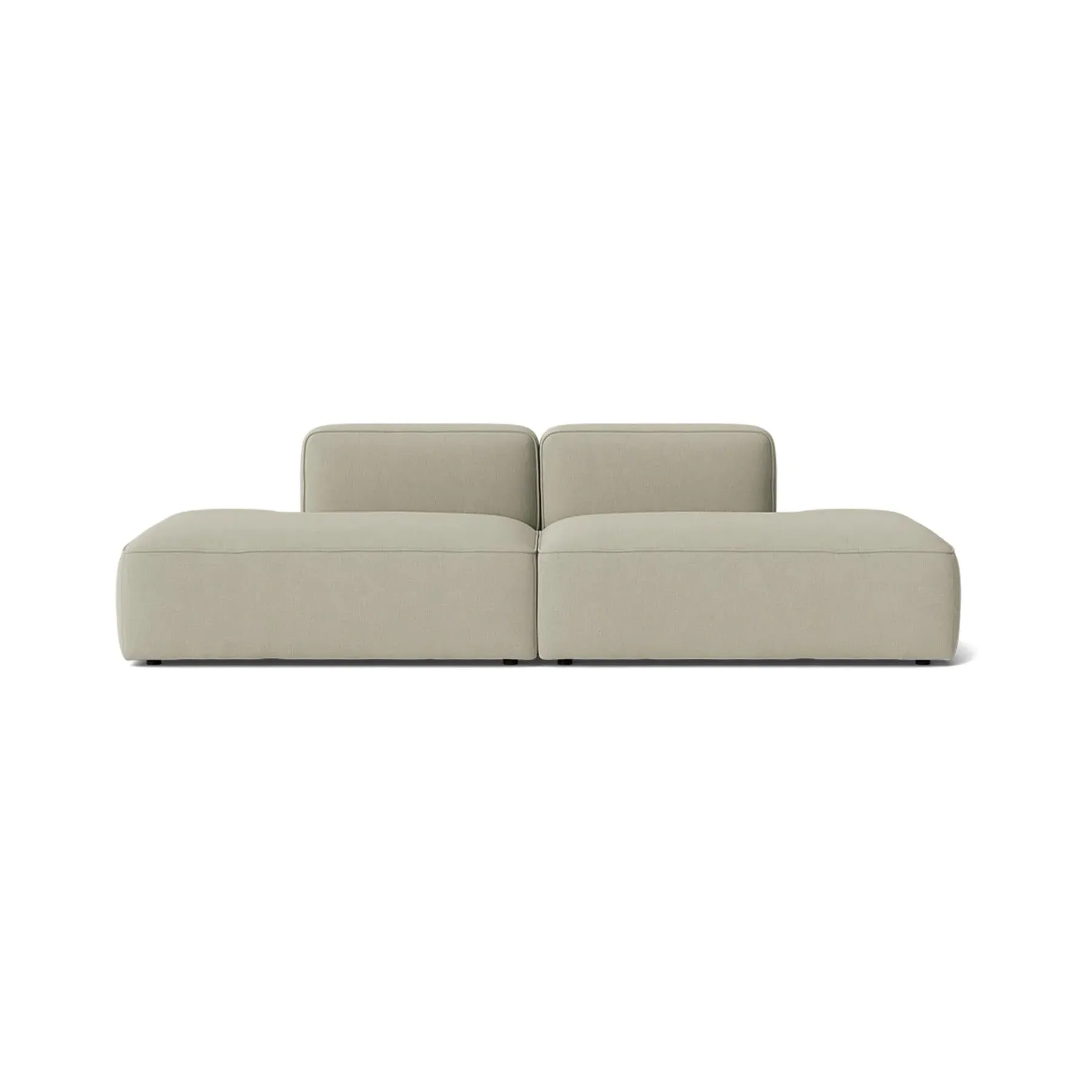 3-Seater Modular Sofa with Open Ends - Fabric image