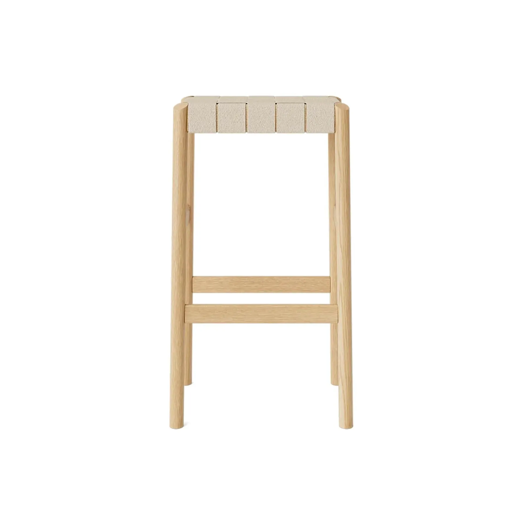 75cm Bar Stool with Upholstery - Natural, Oak