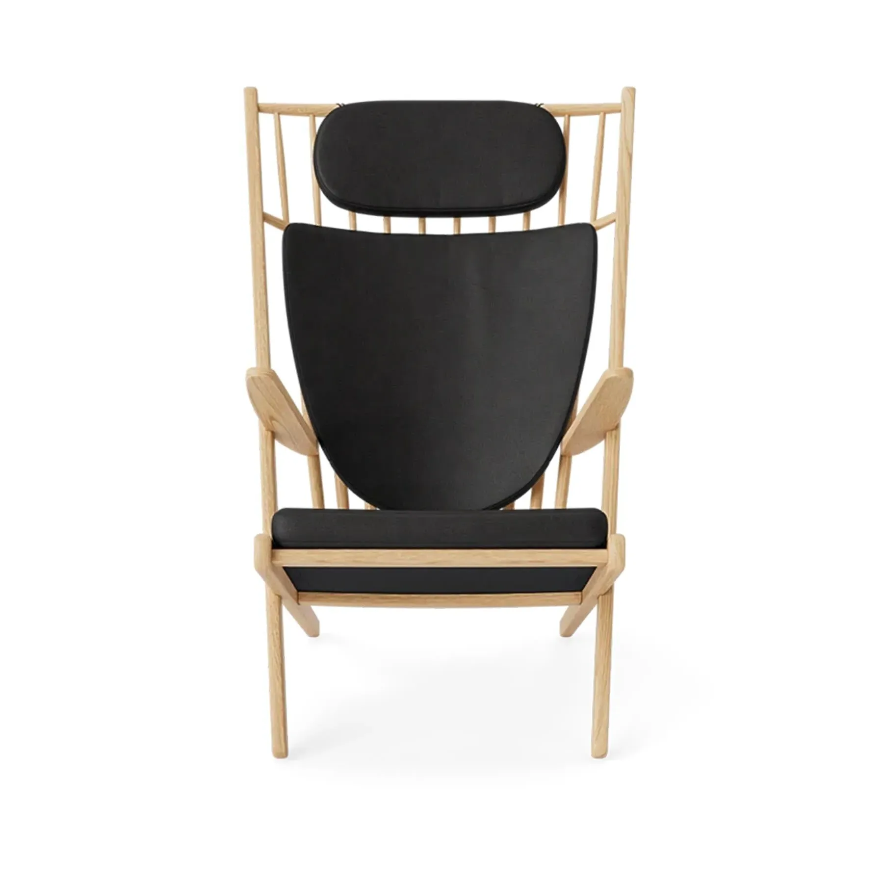 Armchair with Cushions - Anthracite, Leather