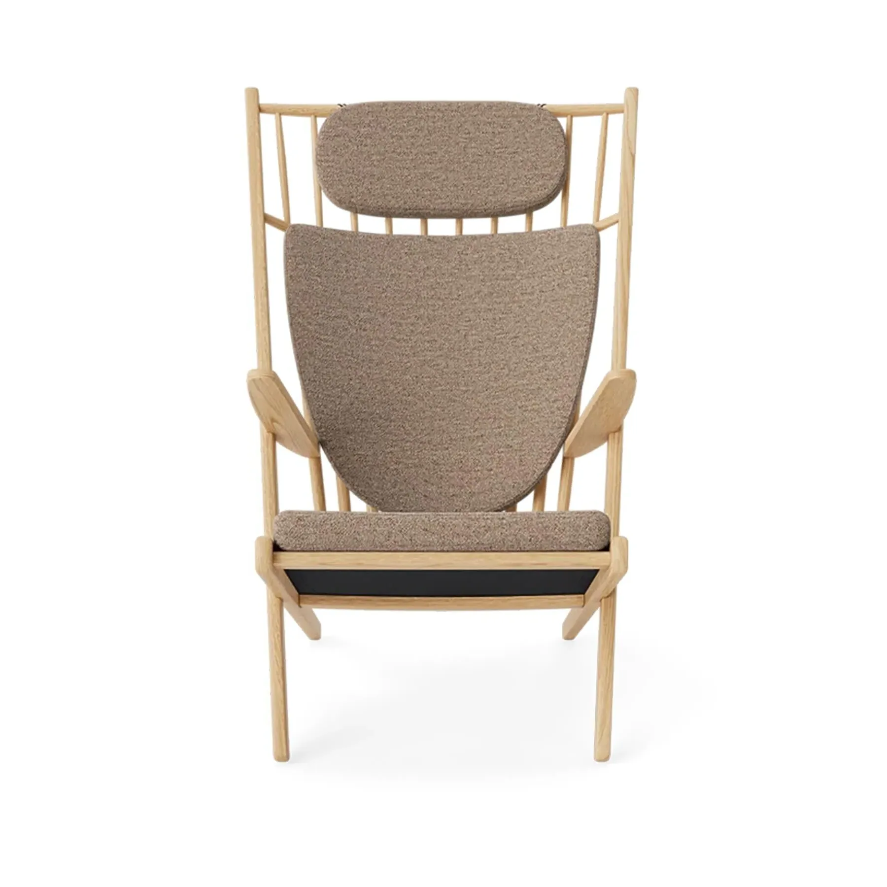 Armchair with Cushions - Boucle, Oak image