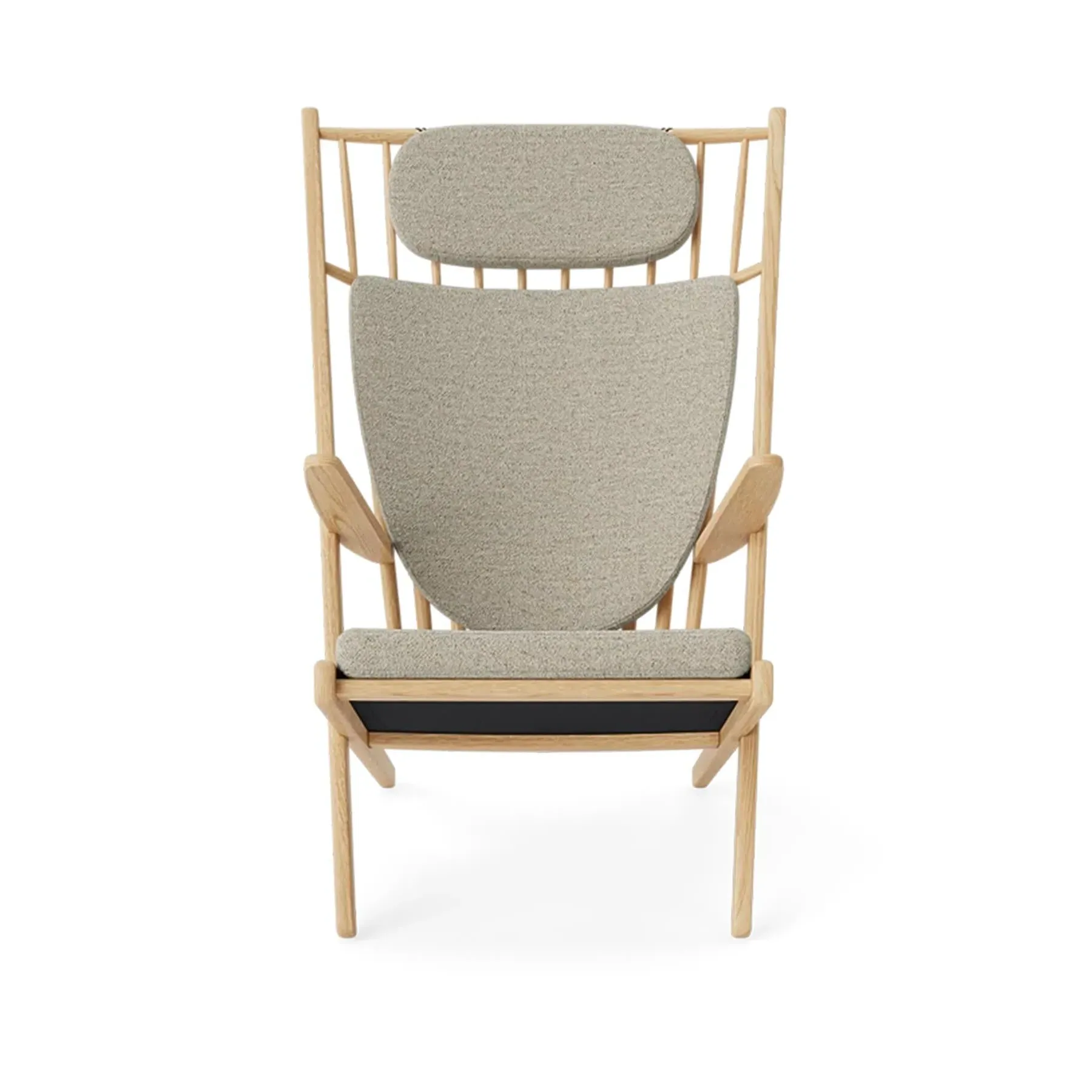 Armchair with Cushions - Boucle, Oak image