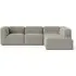 Basecamp Small 4-Seater Modular Sofa with Chaise - Re-wool 218