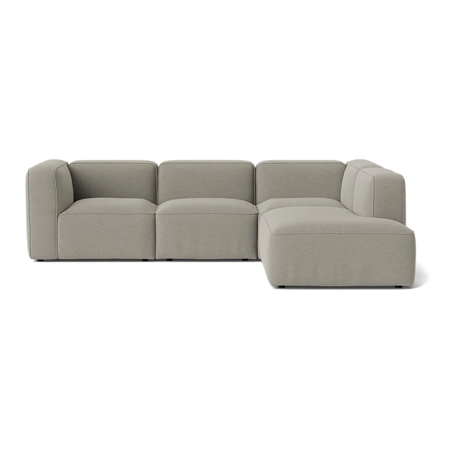 Basecamp Small 4-Seater Modular Sofa with Chaise - Re-wool 218