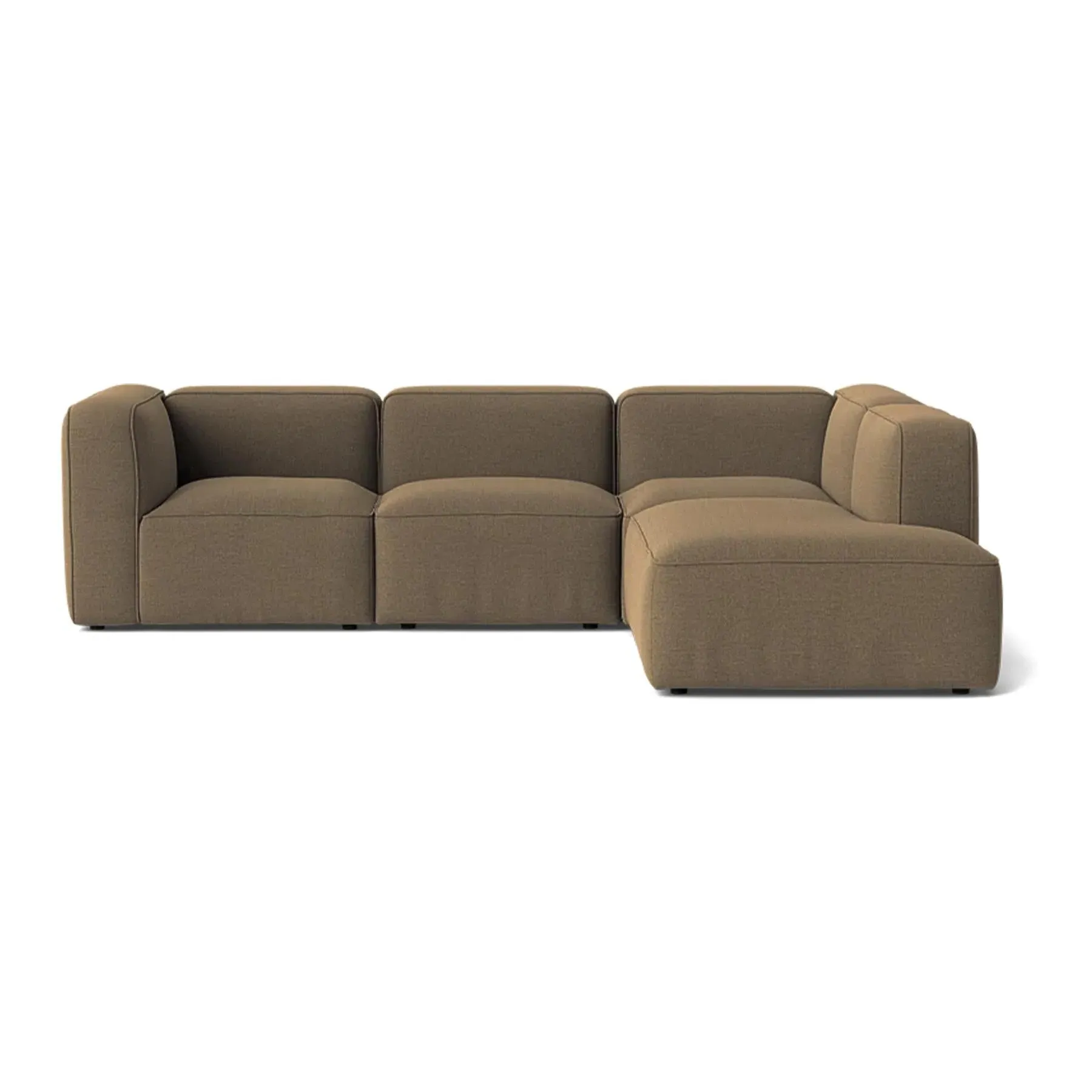 Basecamp Small 4-Seater Modular Sofa with Chaise - Re-wool 358