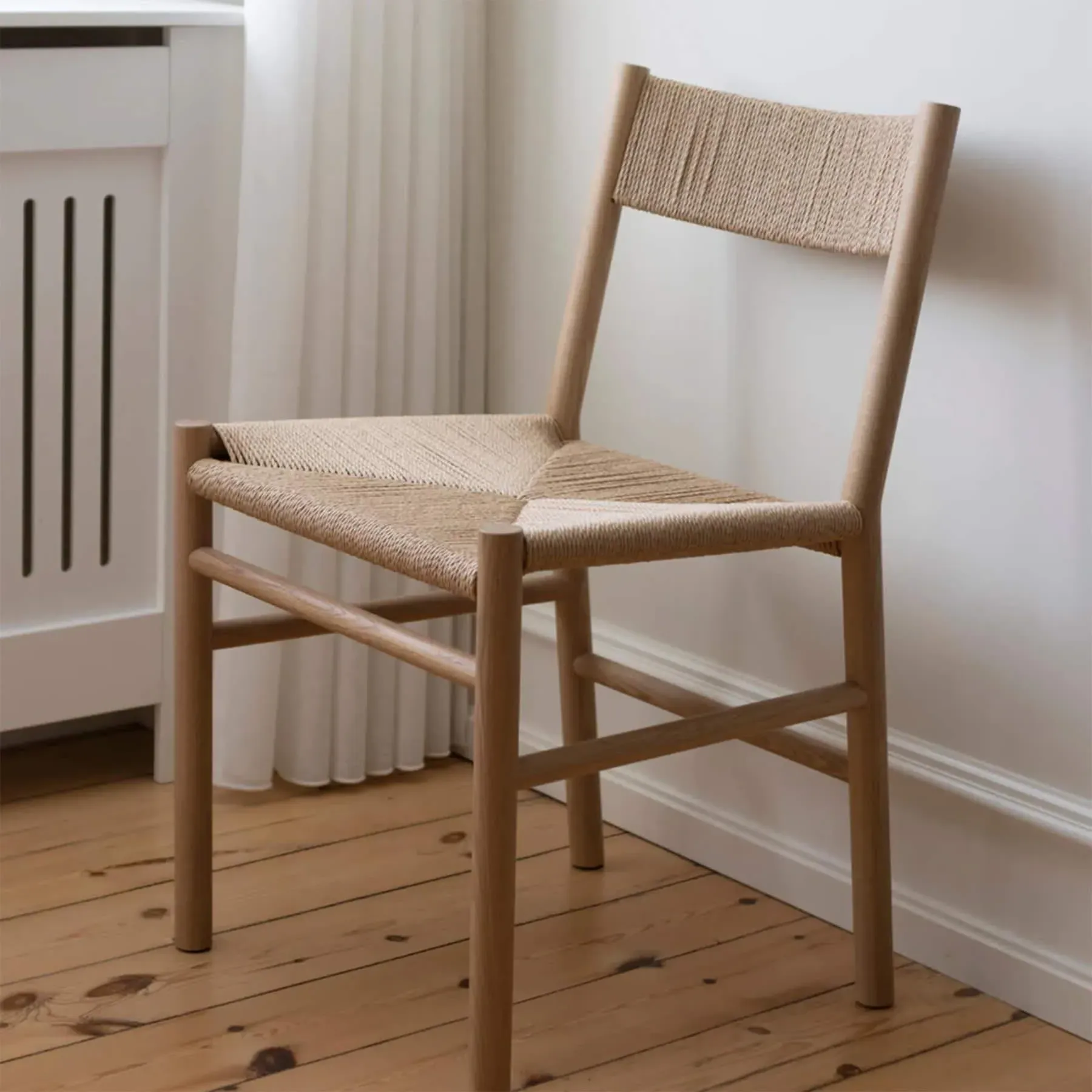 Cord Dining Chair - Black Steel