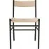 Cord Dining Chair - Black Steel