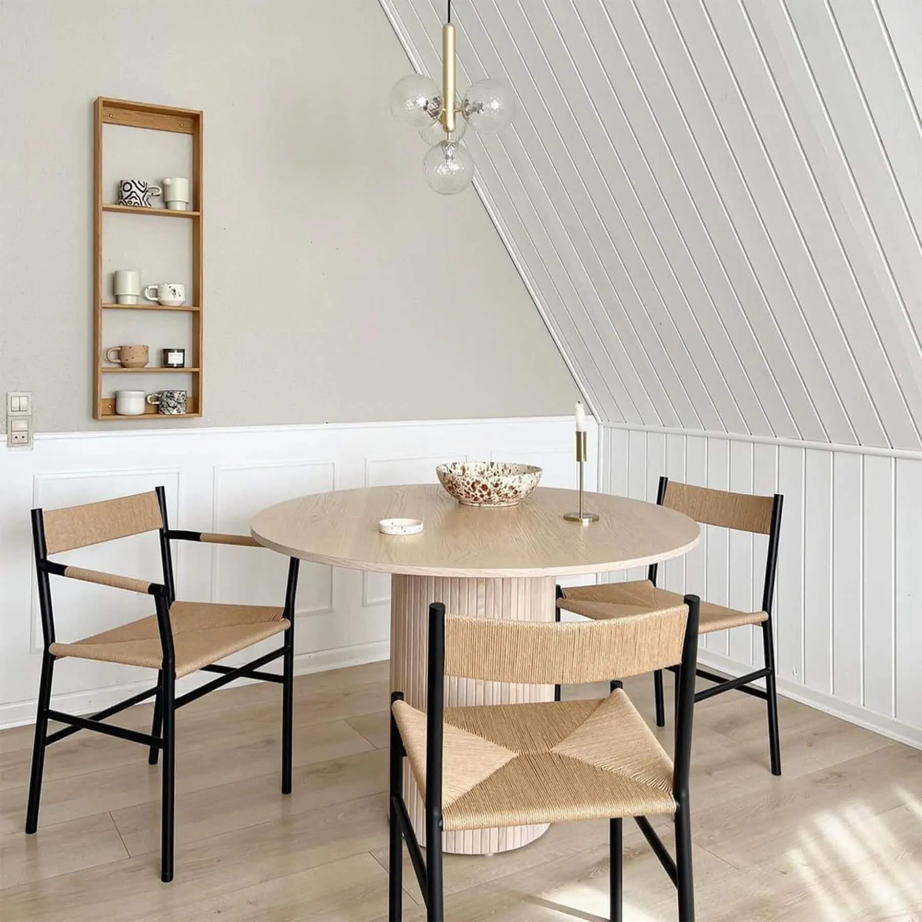 Cord Dining Chair - White, Steel