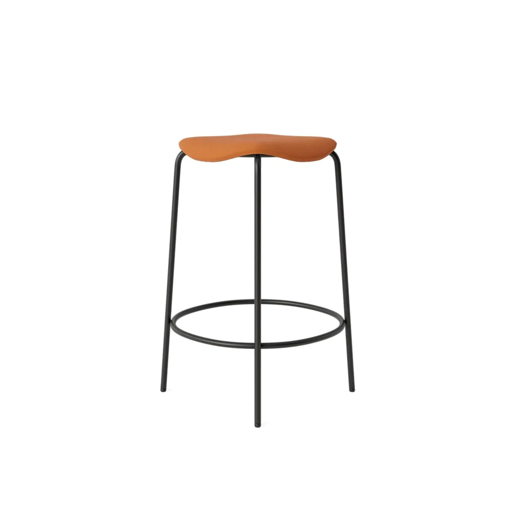 Counter Height Bar Stool - Cognac, Leather