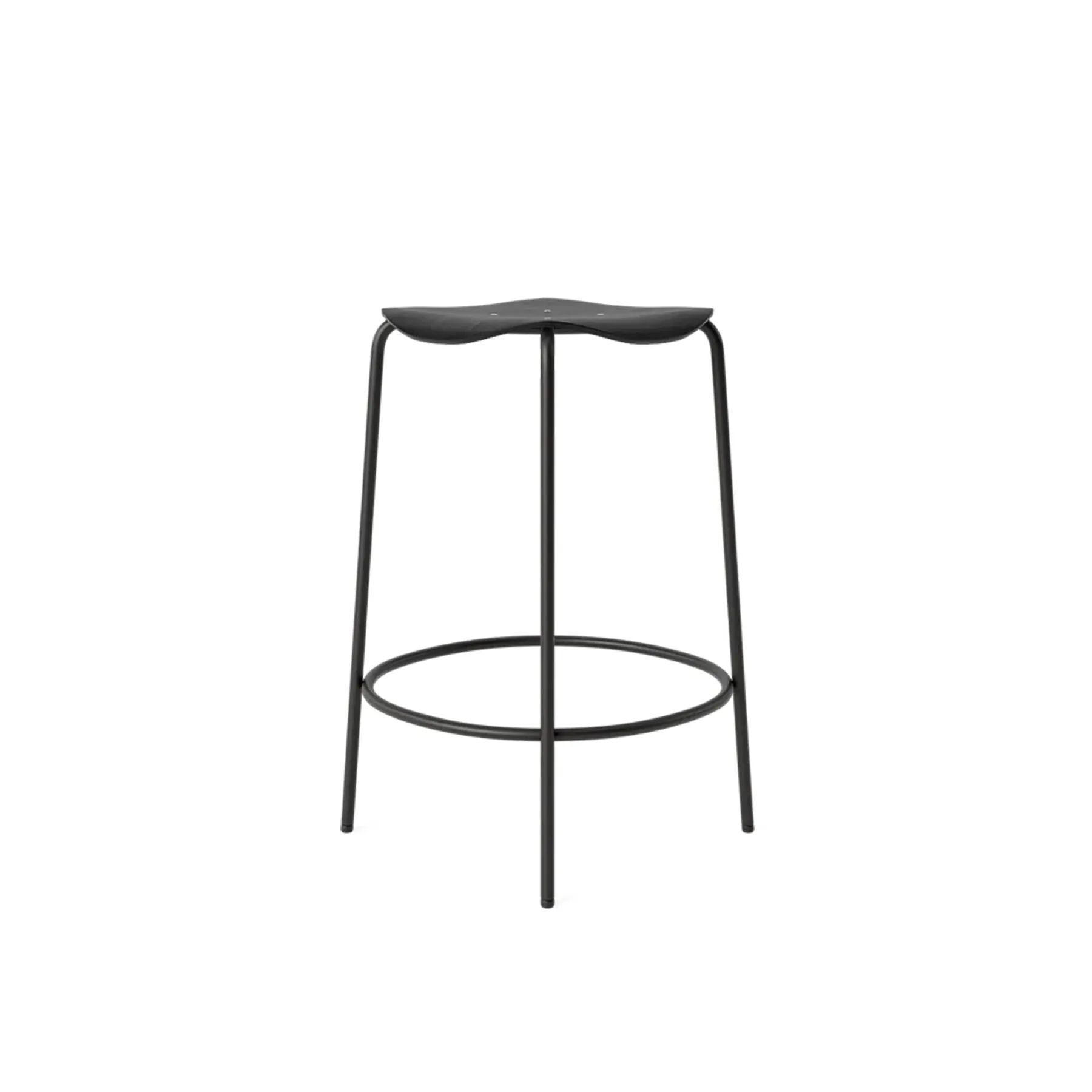 Counter Stool 65cm Height - Black, Oak image