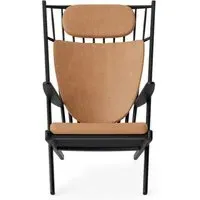 Goliat Armchair - Camel, Black Oak