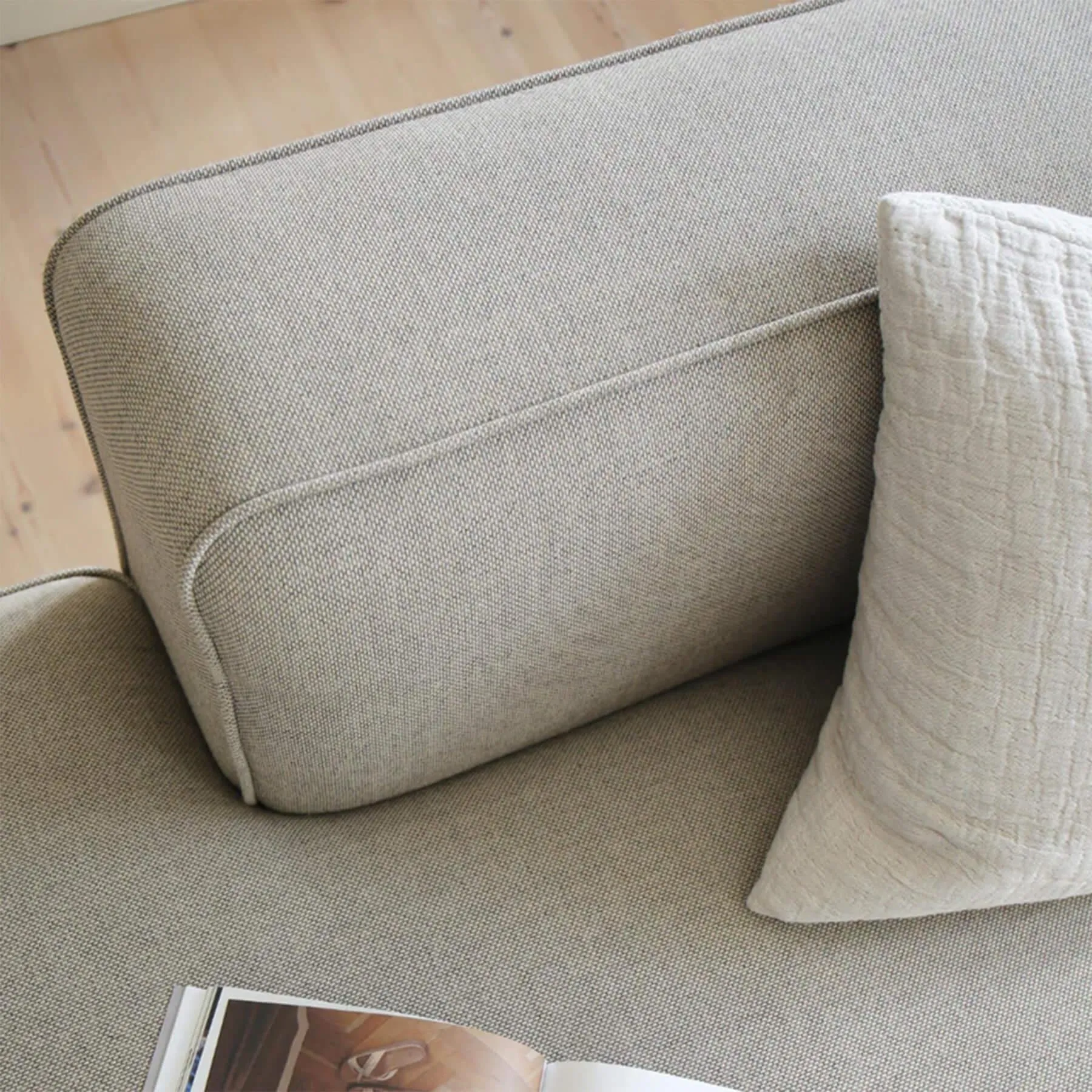 L-Shaped Sofa with Chaise Longue - Fabric