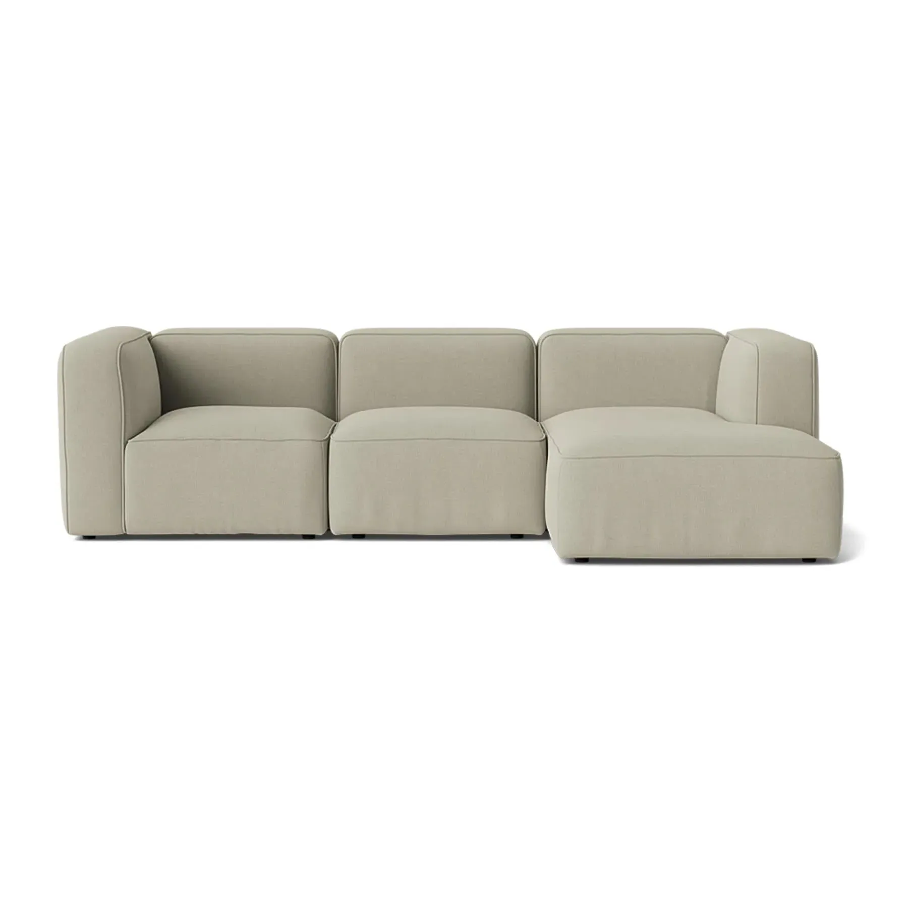 L-Shaped Sofa with Chaise Longue - Fabric image