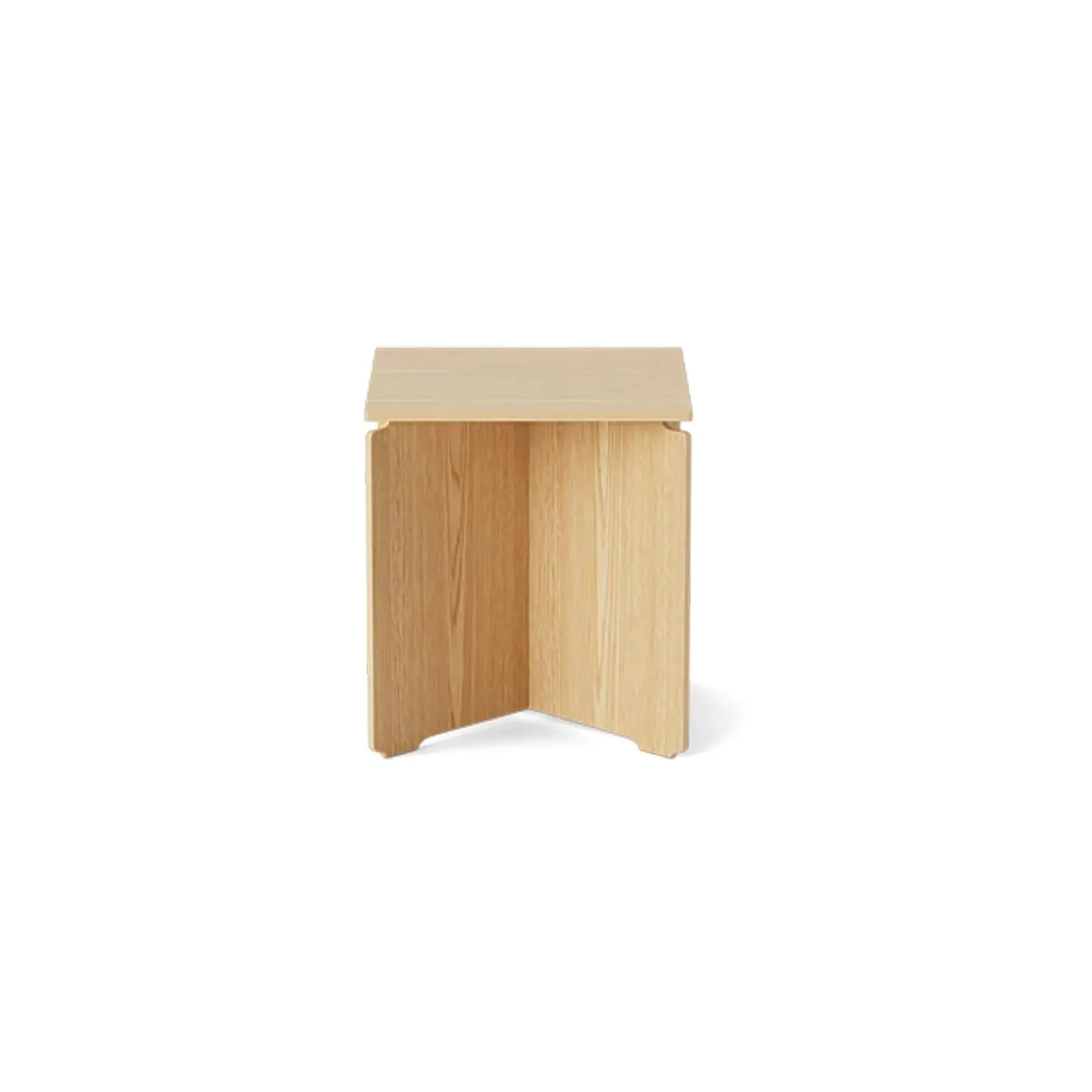Small Coffee Table with Cross Base - Oak Veneer image