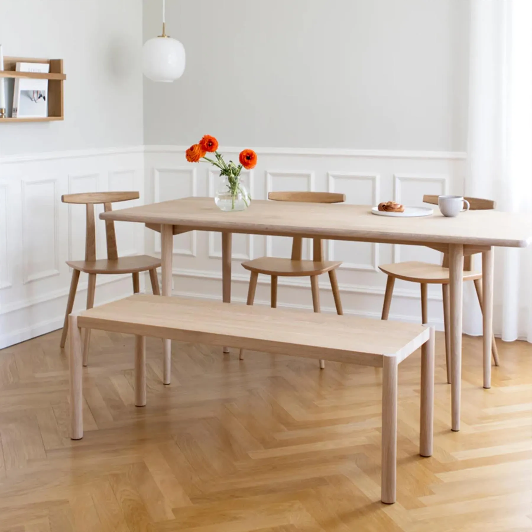 Square Coffee Table - White, Oak