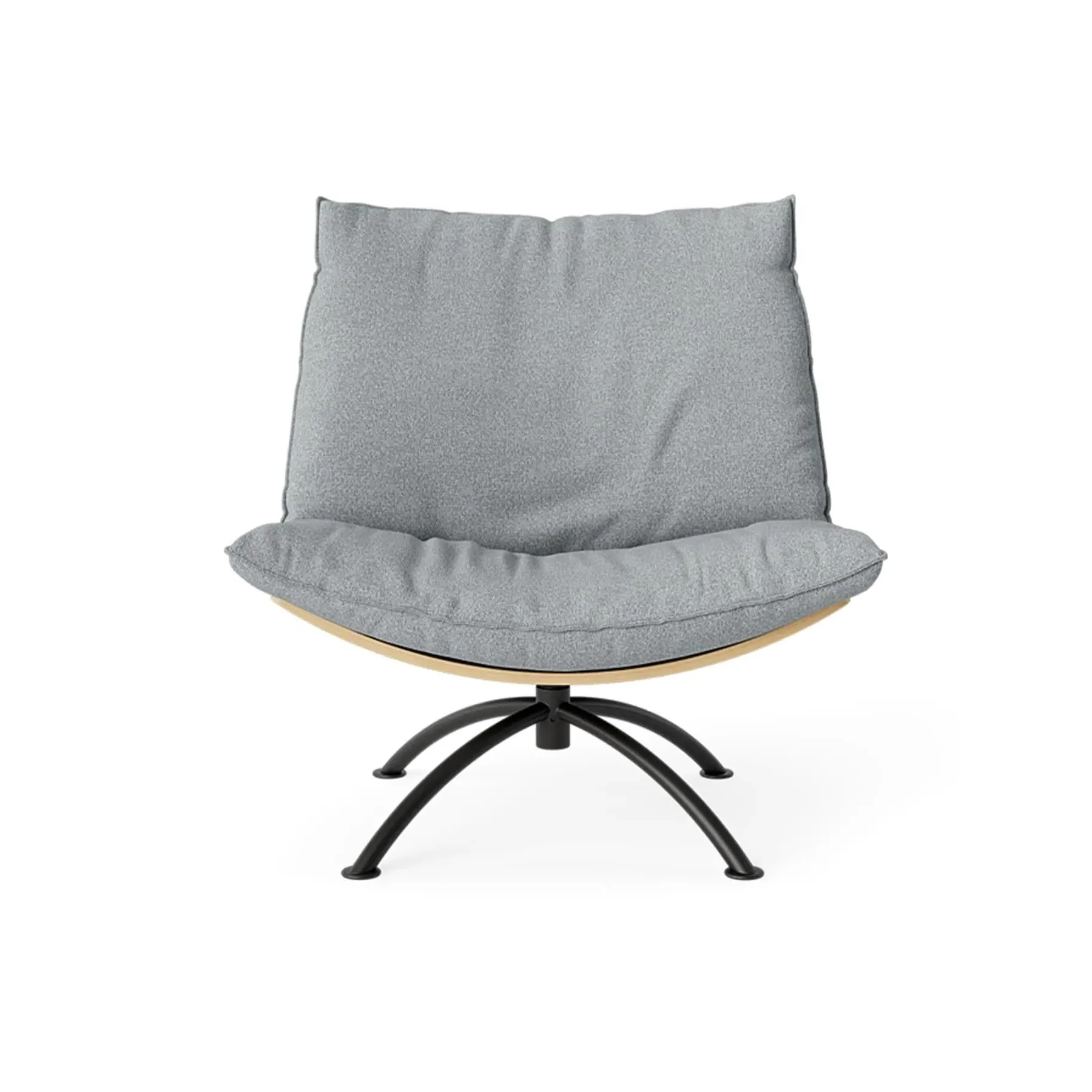 Swivel Armchair with Cushions - Oak