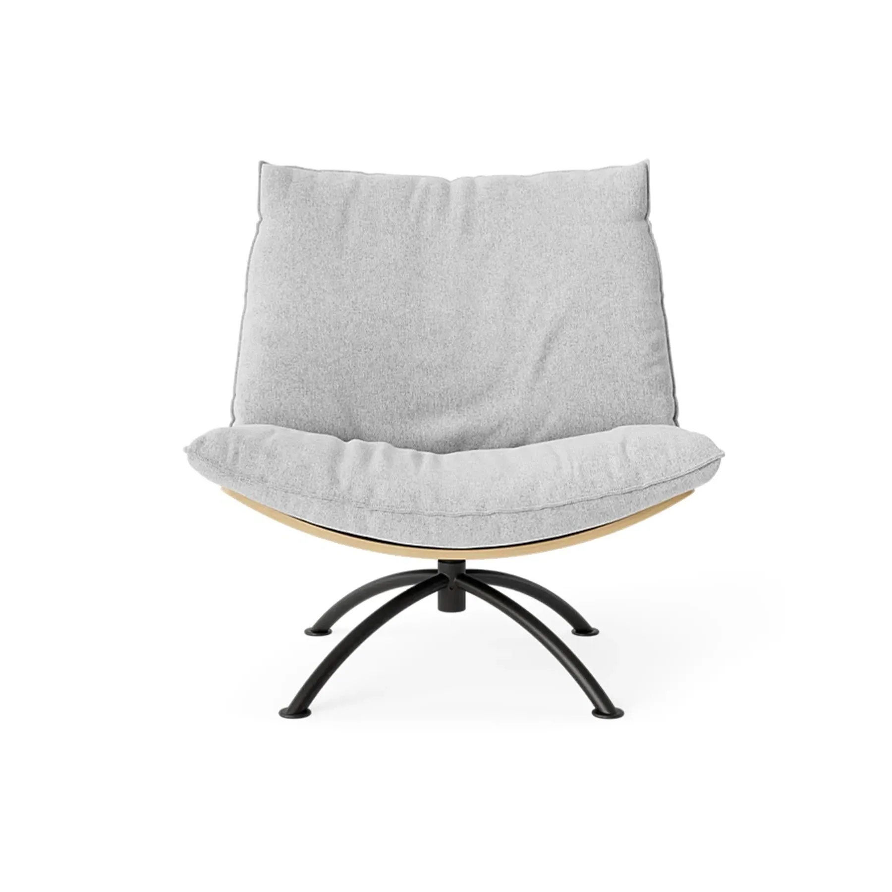 Swivel Armchair with Cushions - Oak image