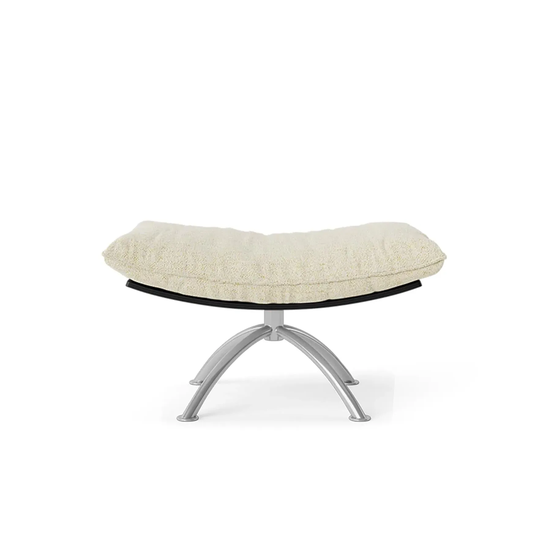 Swivel Stool with Cushion - Anthracite, Leather