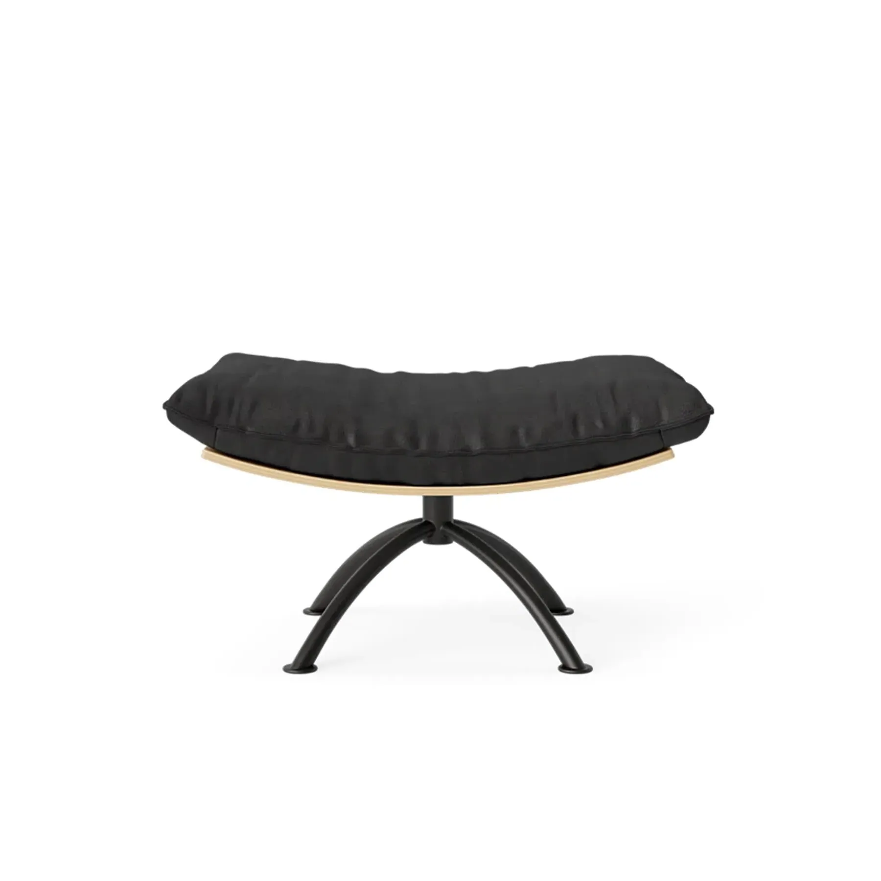 Swivel Stool with Cushion - Anthracite, Leather image