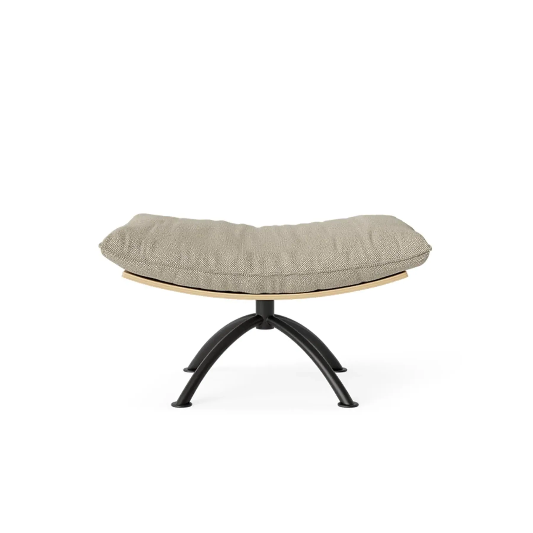 Swivel Stool with Cushion - Grey, Fabric