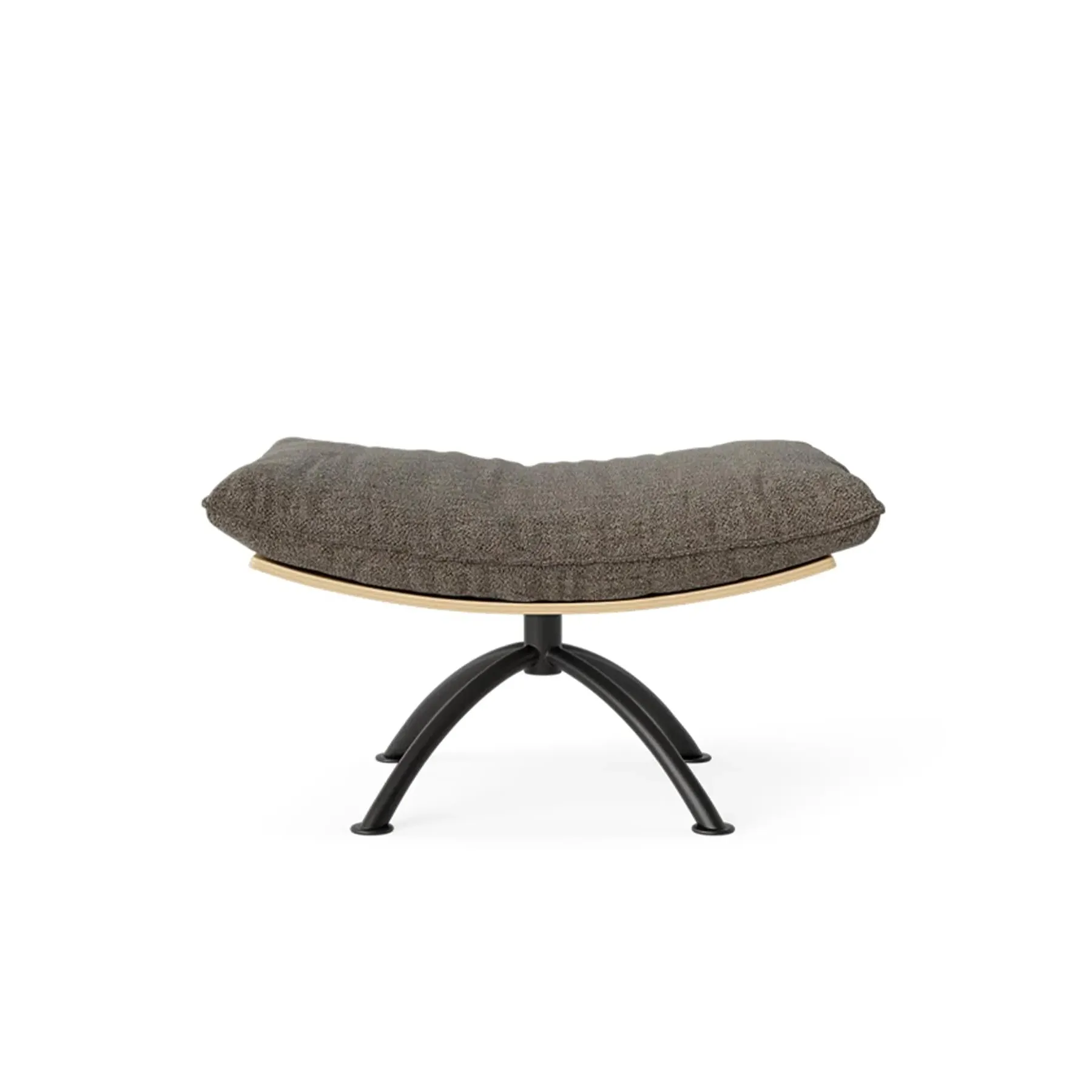 Swivel Stool with Cushion - Natural, Boucle