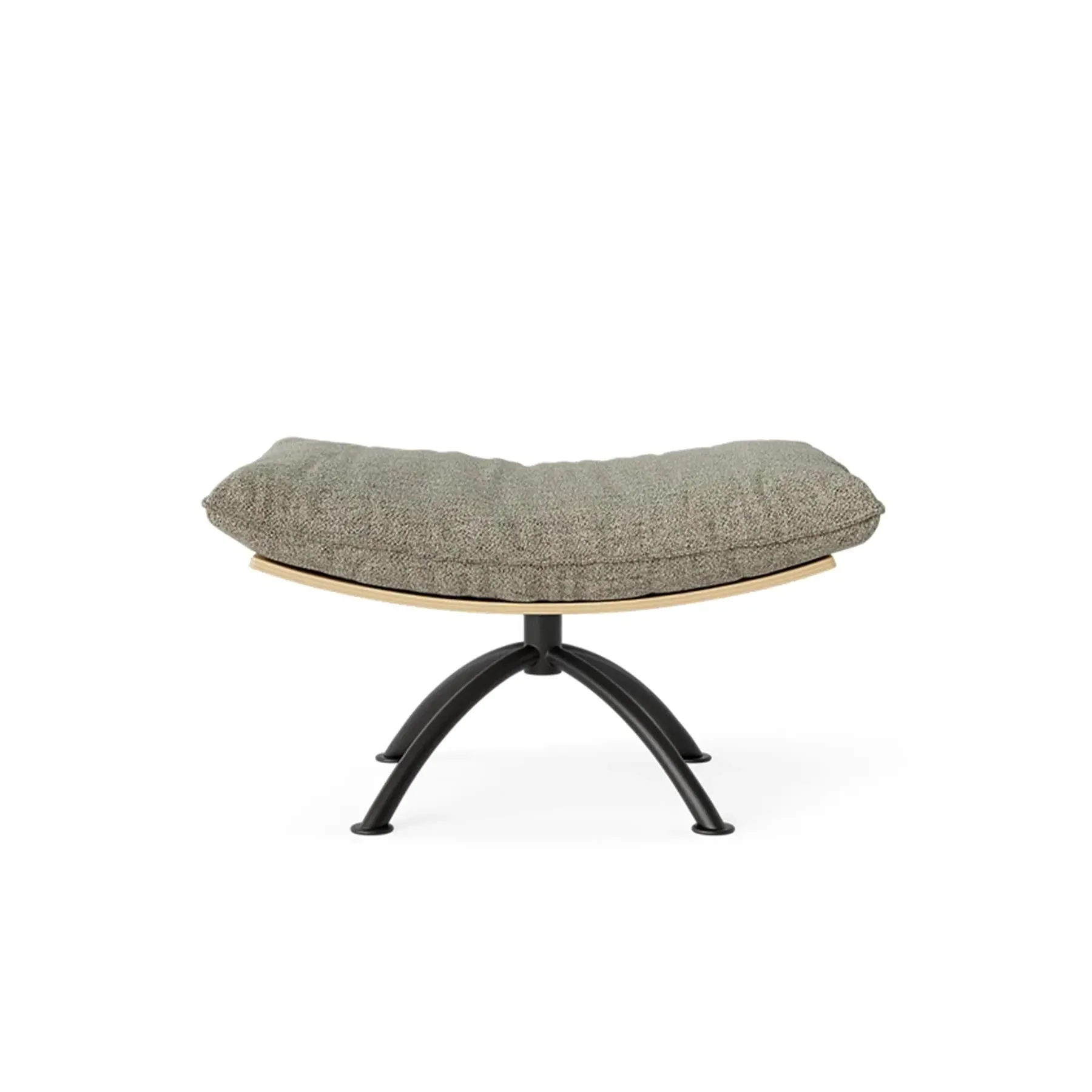 Swivel Stool with Cushion - Natural, Boucle