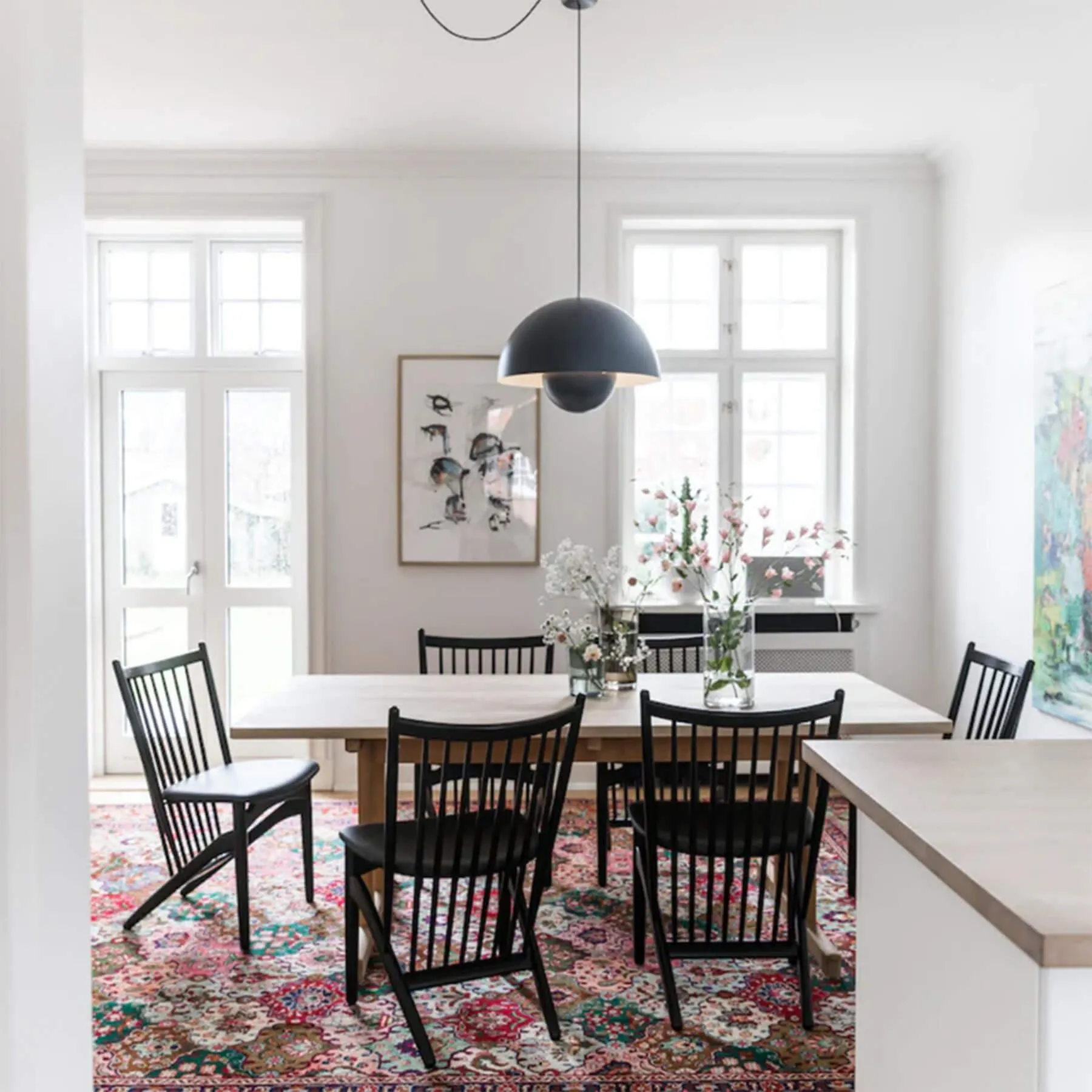 Upholstered Dining Chair - Anthracite, Leather