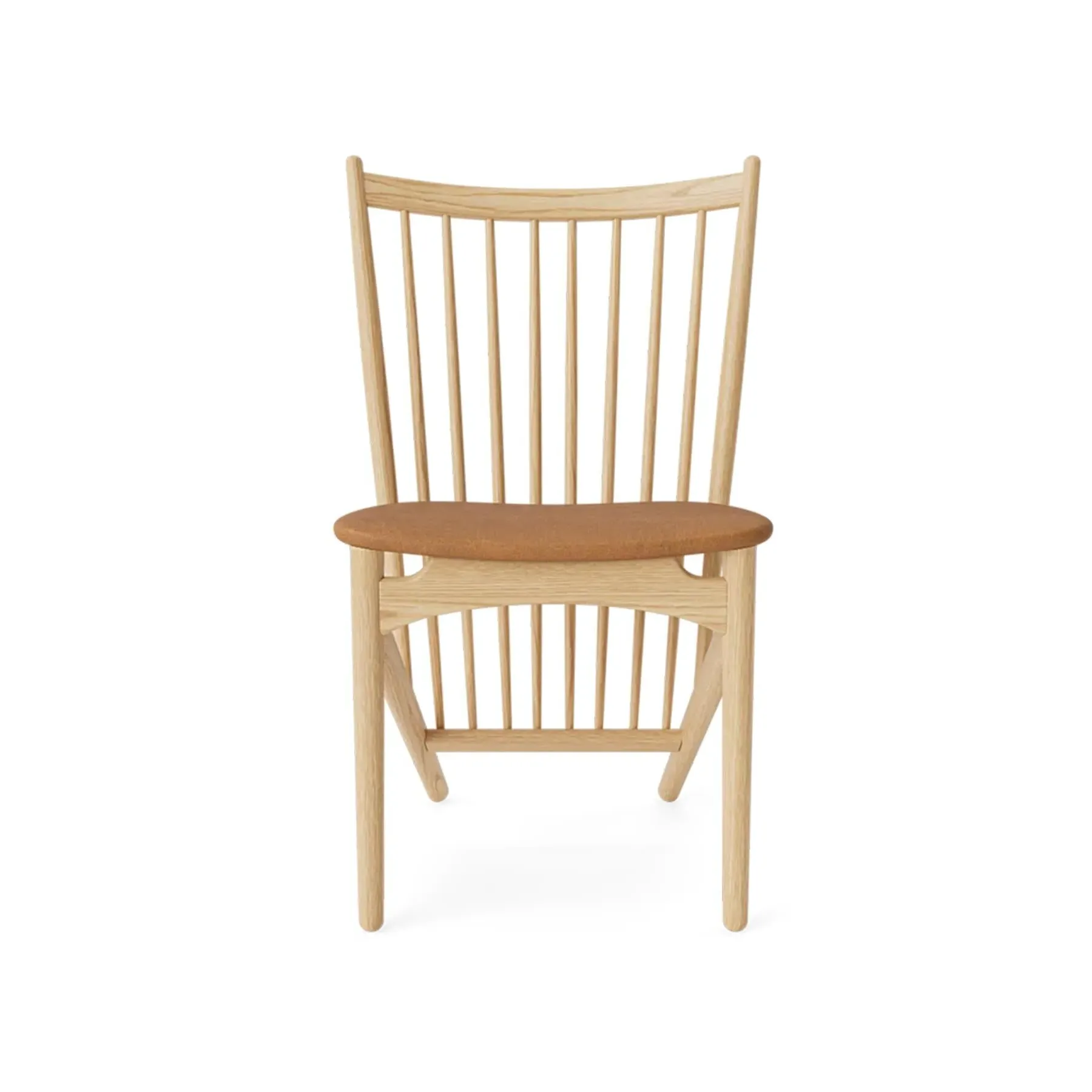 Upholstered Dining Chair - Cognac, Leather