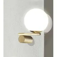 Left Luna Wall Light - Satin Gold, Metal