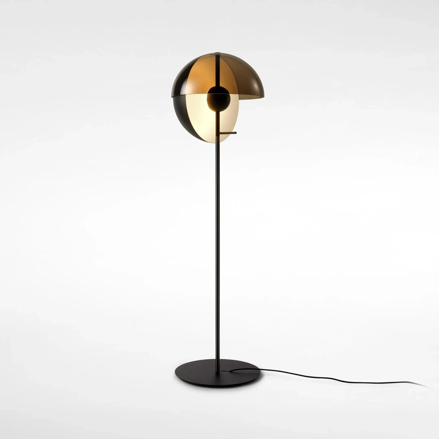 Adjustable Floor Lamp with Swivel Spheres - Black