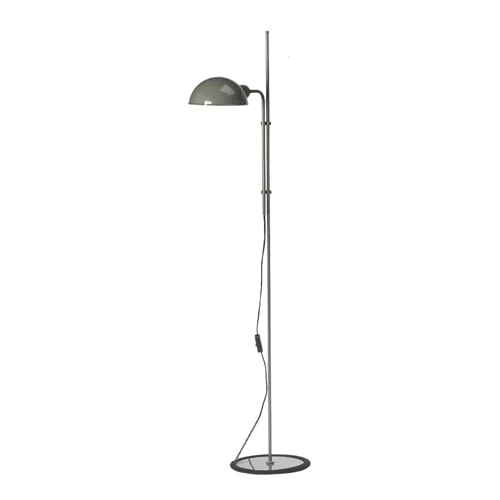Adjustable Floor Light with Clip Mechanism - White
