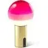 Dipping Portable Rechargeable Table Lamp - Pink, Brushed Brass