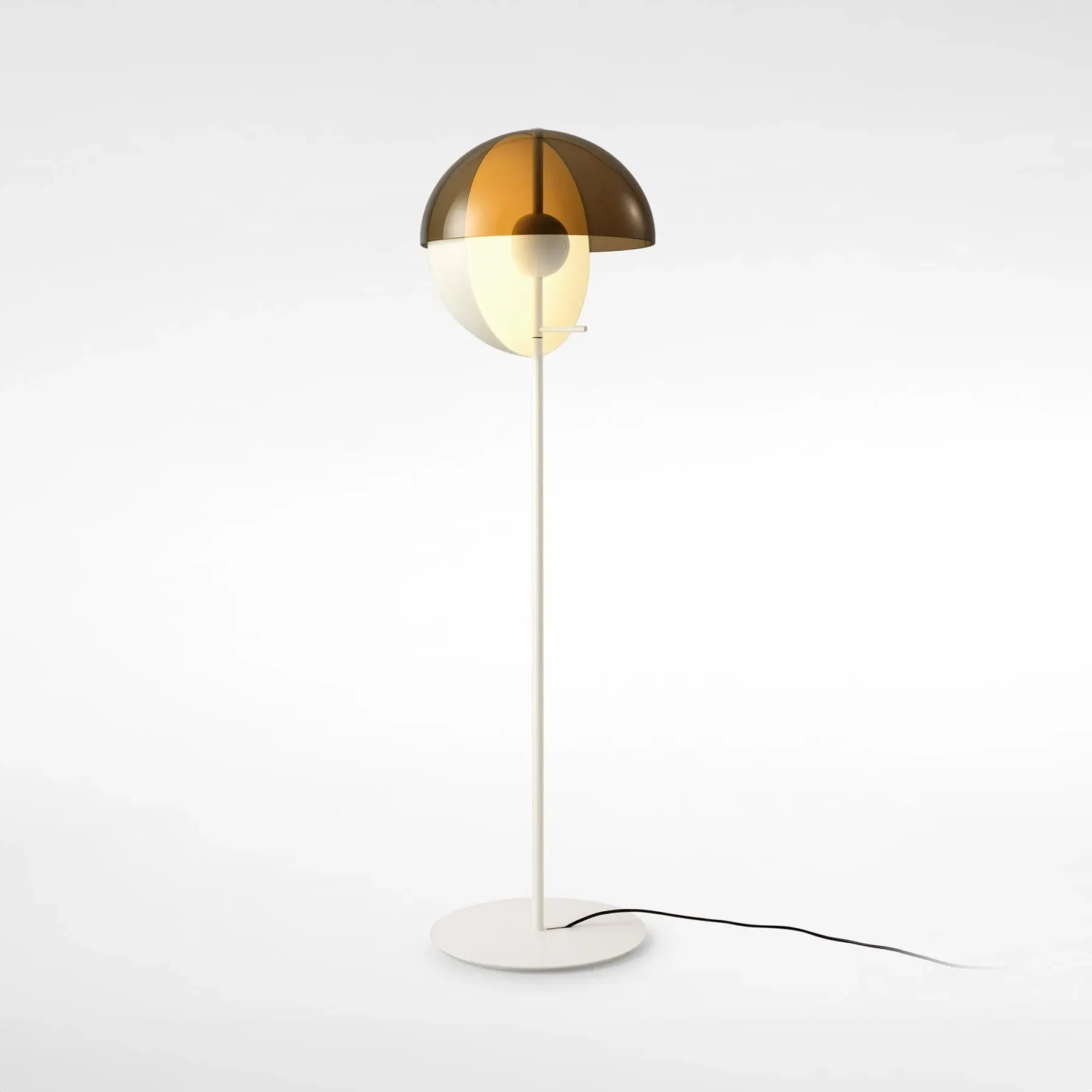 Floor Lamp with Swivel Spheres - White, Metal image