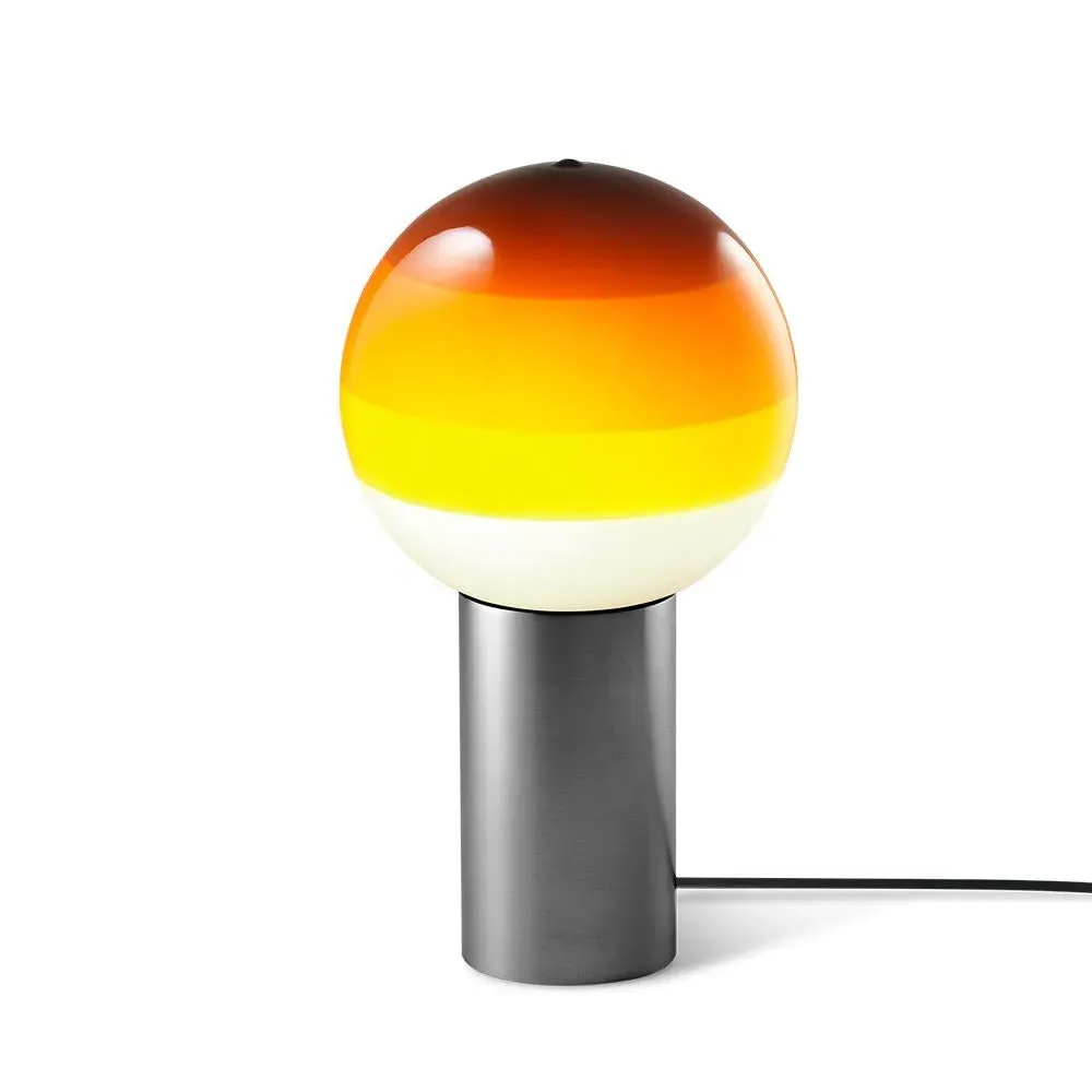Large Table Lamp with Gradient Shade - Amber