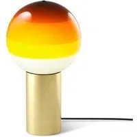 Medium Table Lamp with Gradient Shade - Amber, Glass