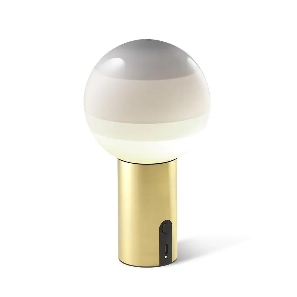 Portable Rechargeable Lamp - Off-white, Glass